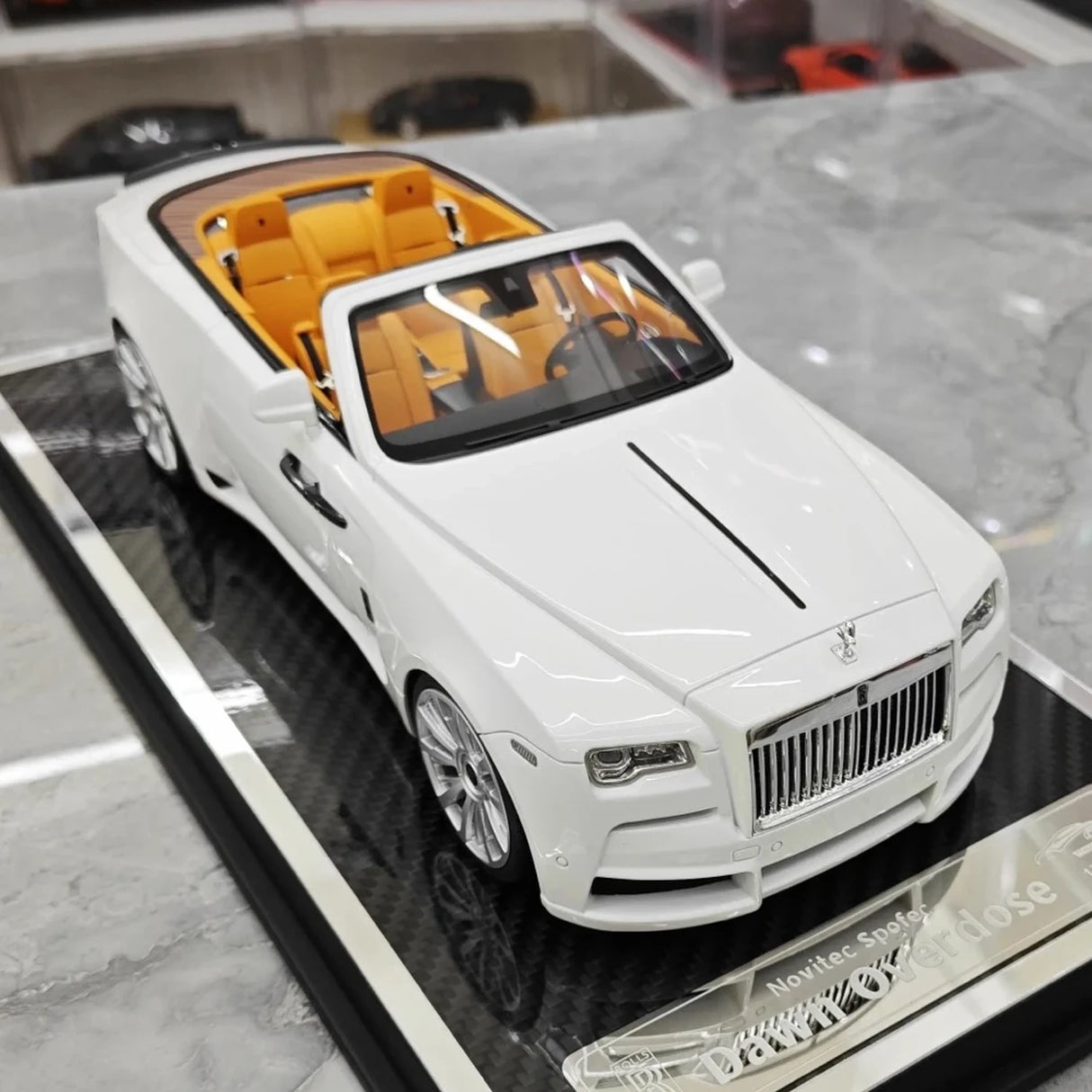 Davis & Giovanni Rolls-Royce 2015 Dawn Novitec Spofec White 1:18 – keräilyhartsimallihartsi