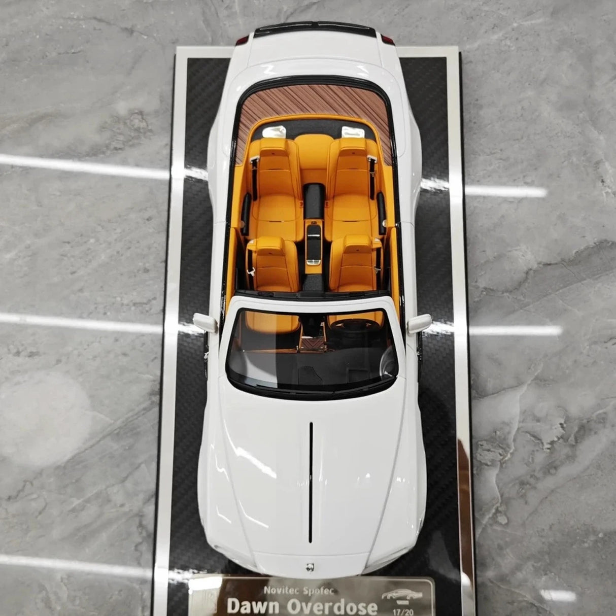 Davis & Giovanni Rolls-Royce 2015 Dawn Novitec Spofec White 1:18 – keräilyhartsimallihartsi