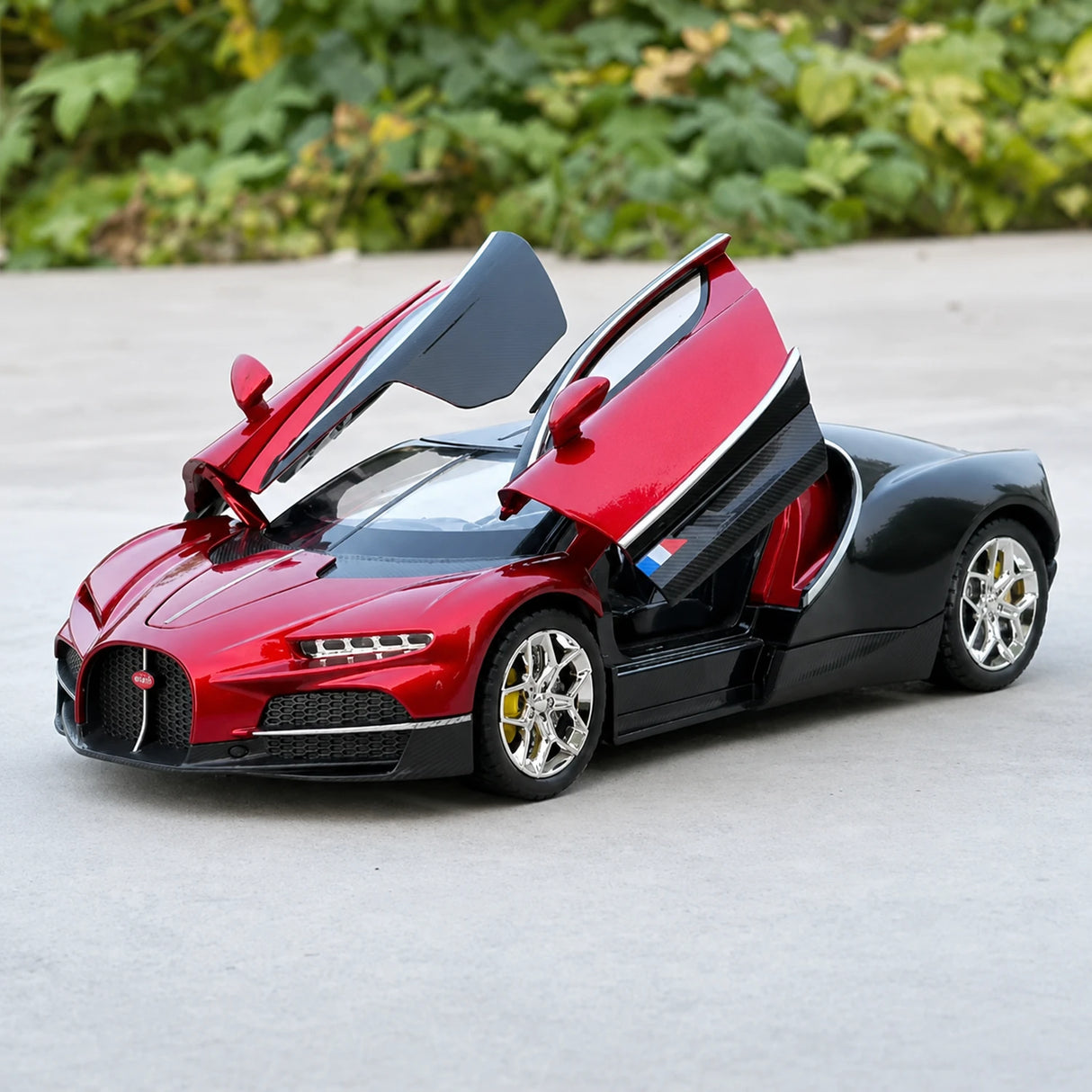 Bugatti 2024 Tourbillon Czerwony 1:24 – Model wyświetlacza odlewany z metalu