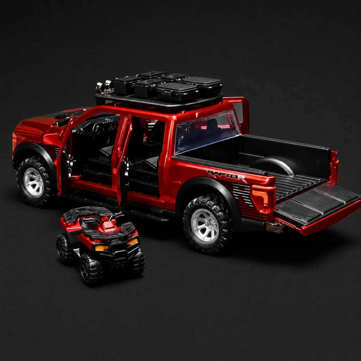 Ford 2021 F-150 Raptor Red 1:24 – Diecast Display Model Die-Cast