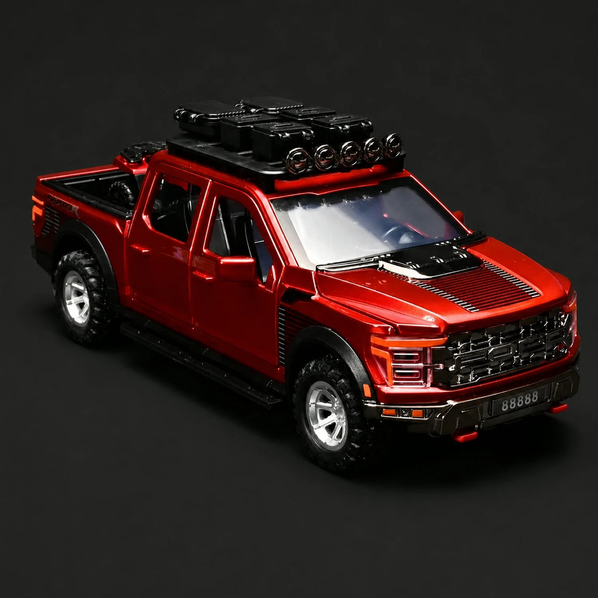 Ford 2021 F-150 Raptor Red 1:24 – Diecast Display Model Die-Cast