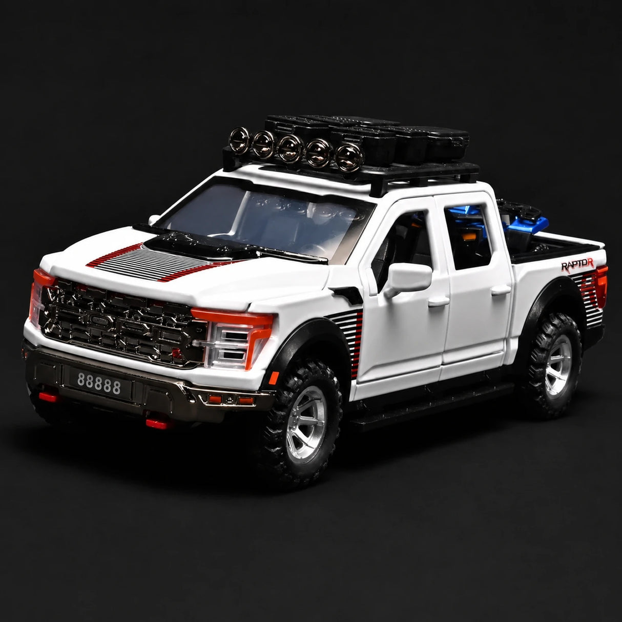 Ford 2021 F-150 Raptor White 1:24 – Diecast Display Model Die-Cast