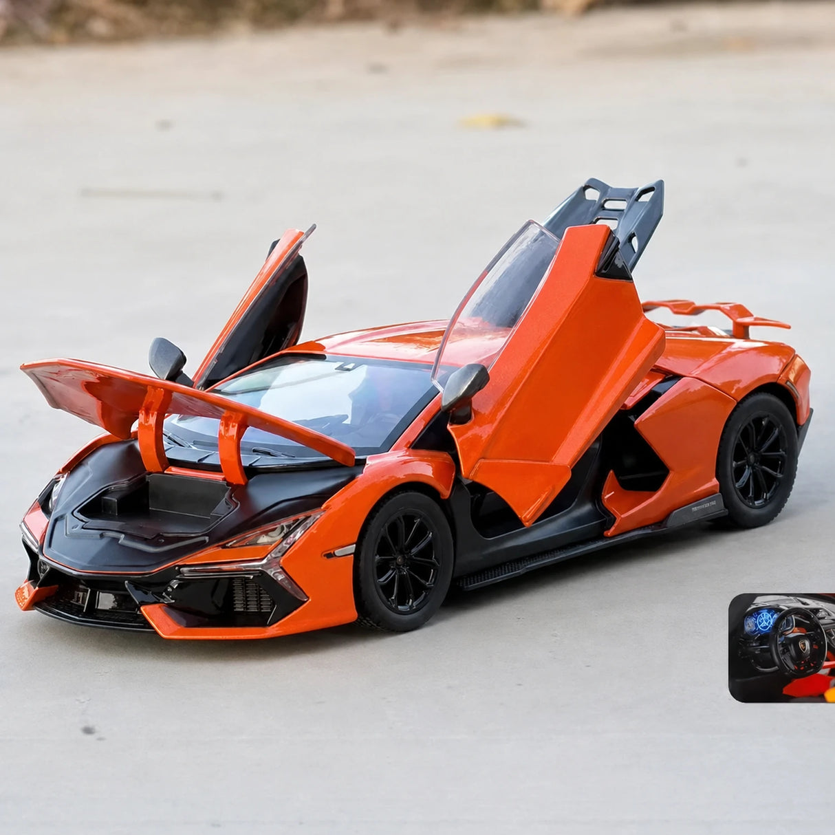 Lamborghini 2023 Revuelto Orange 1:24 – Diecast Display Model Die-Cast
