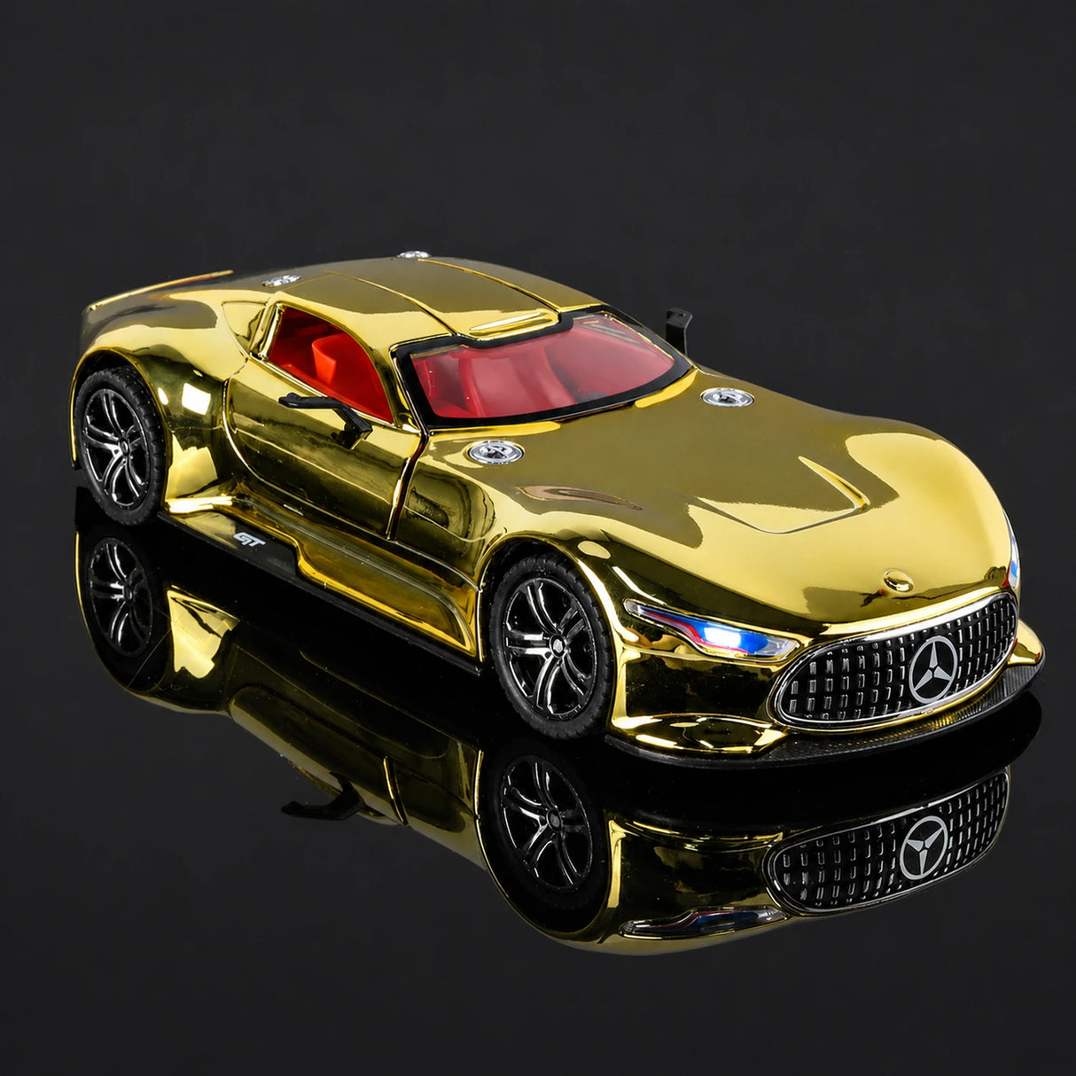 Mercedes-Benz 2013 AMG Vision Gran Turismo Gold 1:24 – valuvalettu näyttömalli