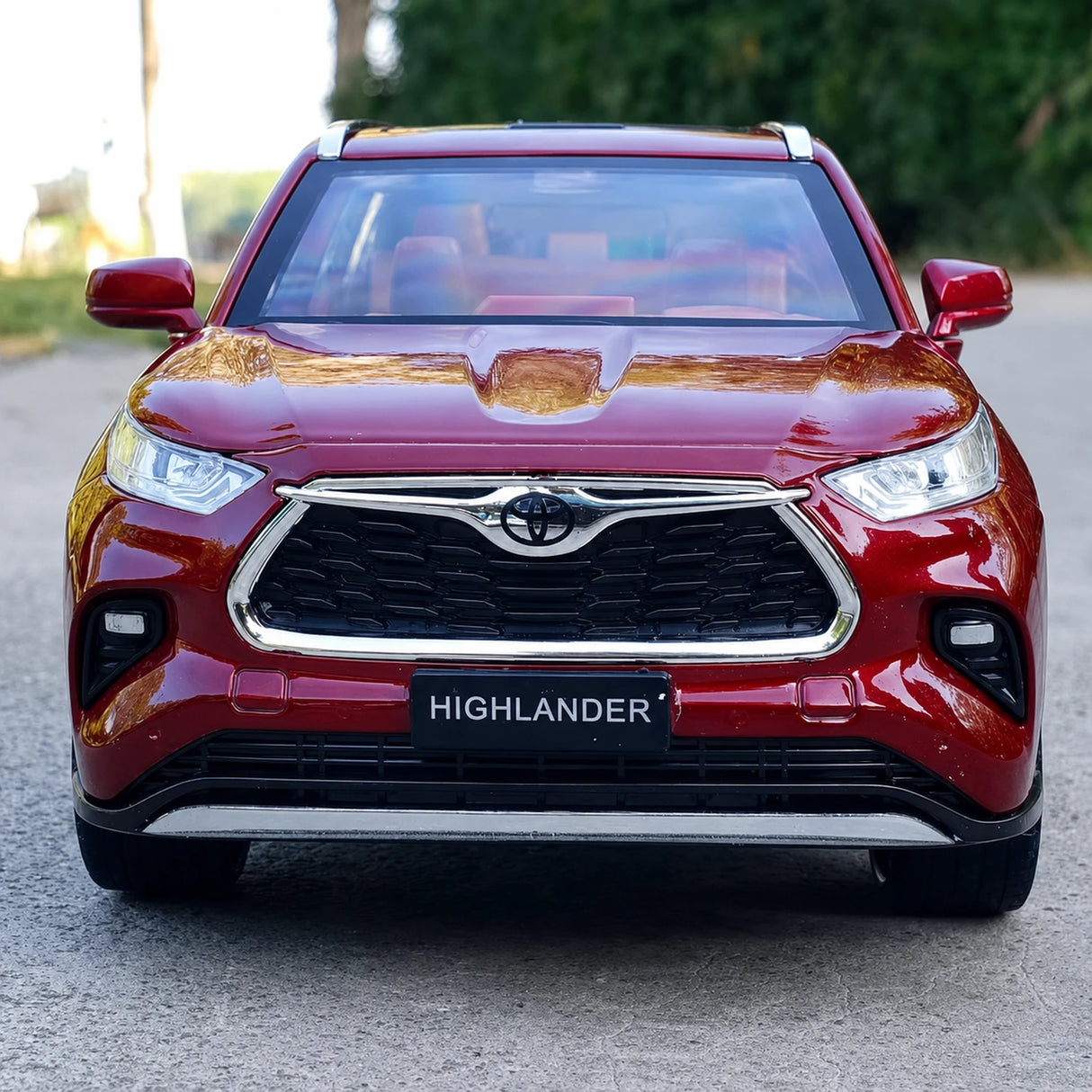 Toyota 2019 Highlander XU70 Red 1:24 – model wyświetlacza odlewany
