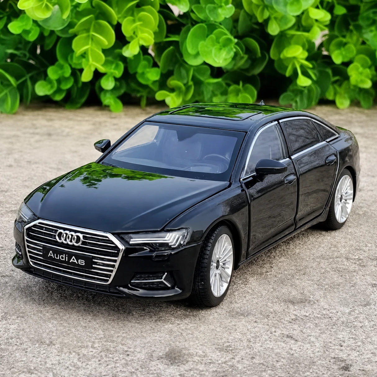 Audi 2019 A6 Black 1:32 – model wyświetlacza odlewany z odlewu