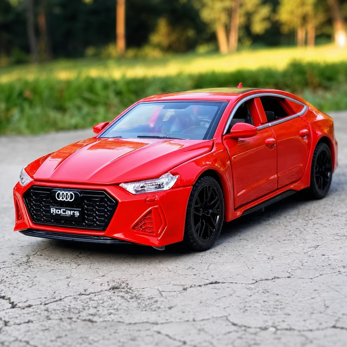 Audi 2024 RS7 أحمر 1:32 – نموذج عرض معدني مصبوب