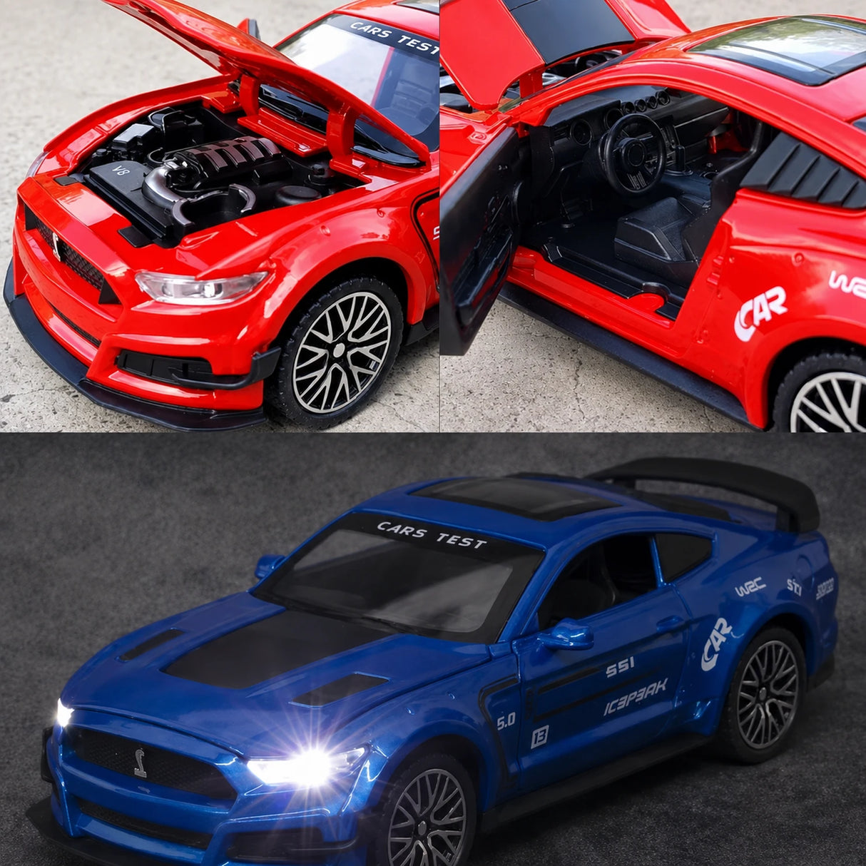 Ford 2019 Mustang Shelby GT500 Red 1:32 – Diecast Display Model Die-Cast