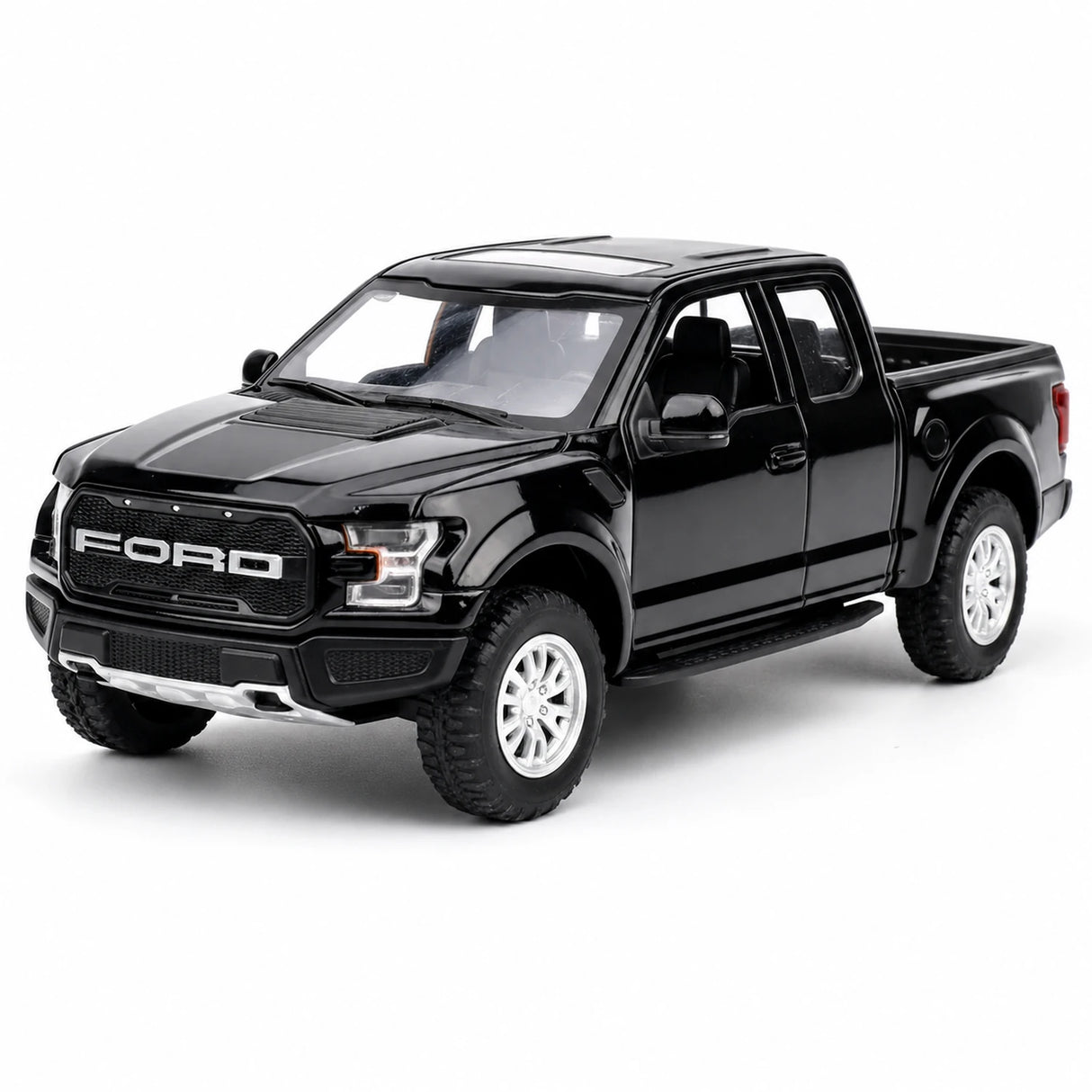 Ford 2020 F-150 Raptor Black 1:32 – Modelo de exhibición de fundición a presión