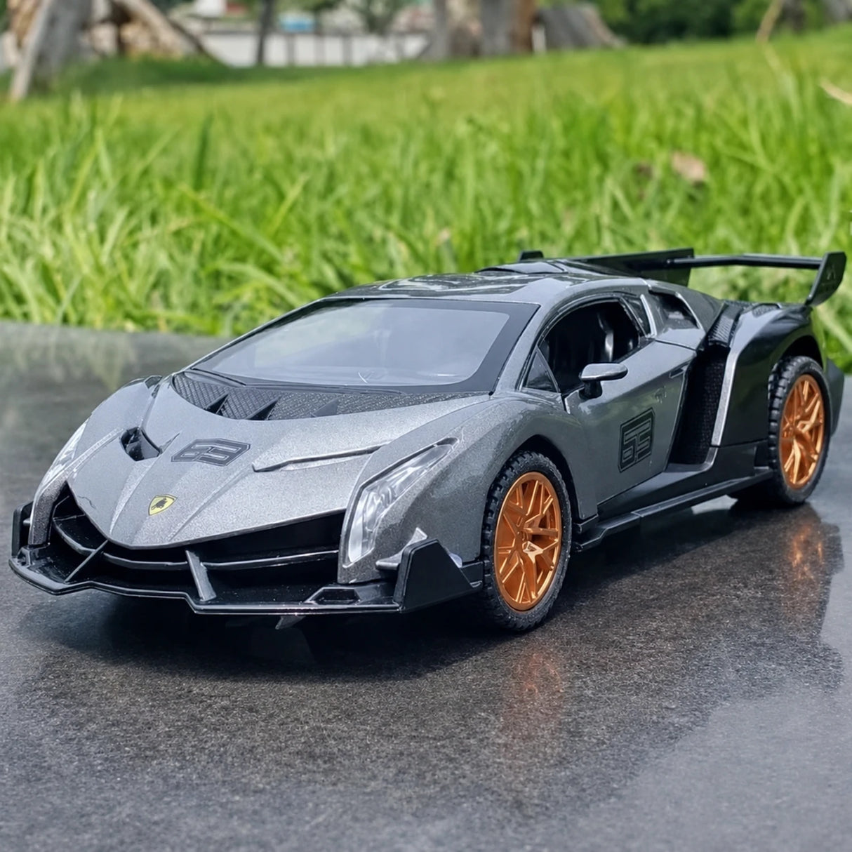 Lamborghini 2013 Veneno Gray 1:32 – Diecast Display Model Die-Cast