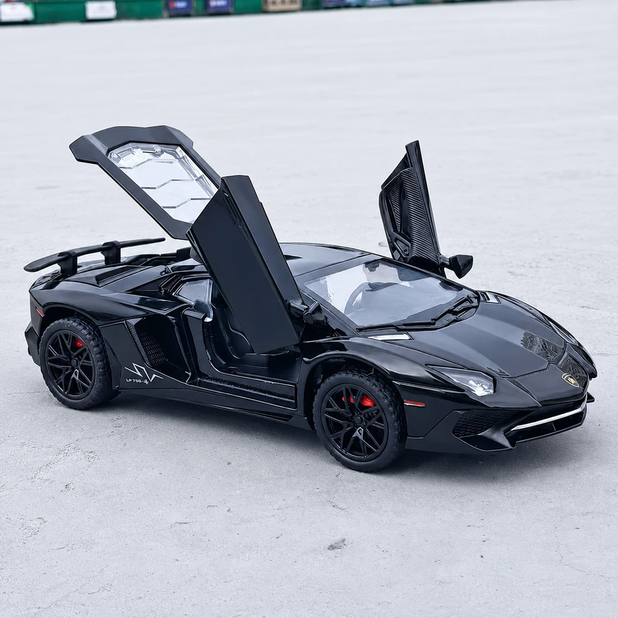 Lamborghini 2016 Aventador LP750-4 SV SuperVeloce Black 1:32 – Diecast Display Model Die-Cast