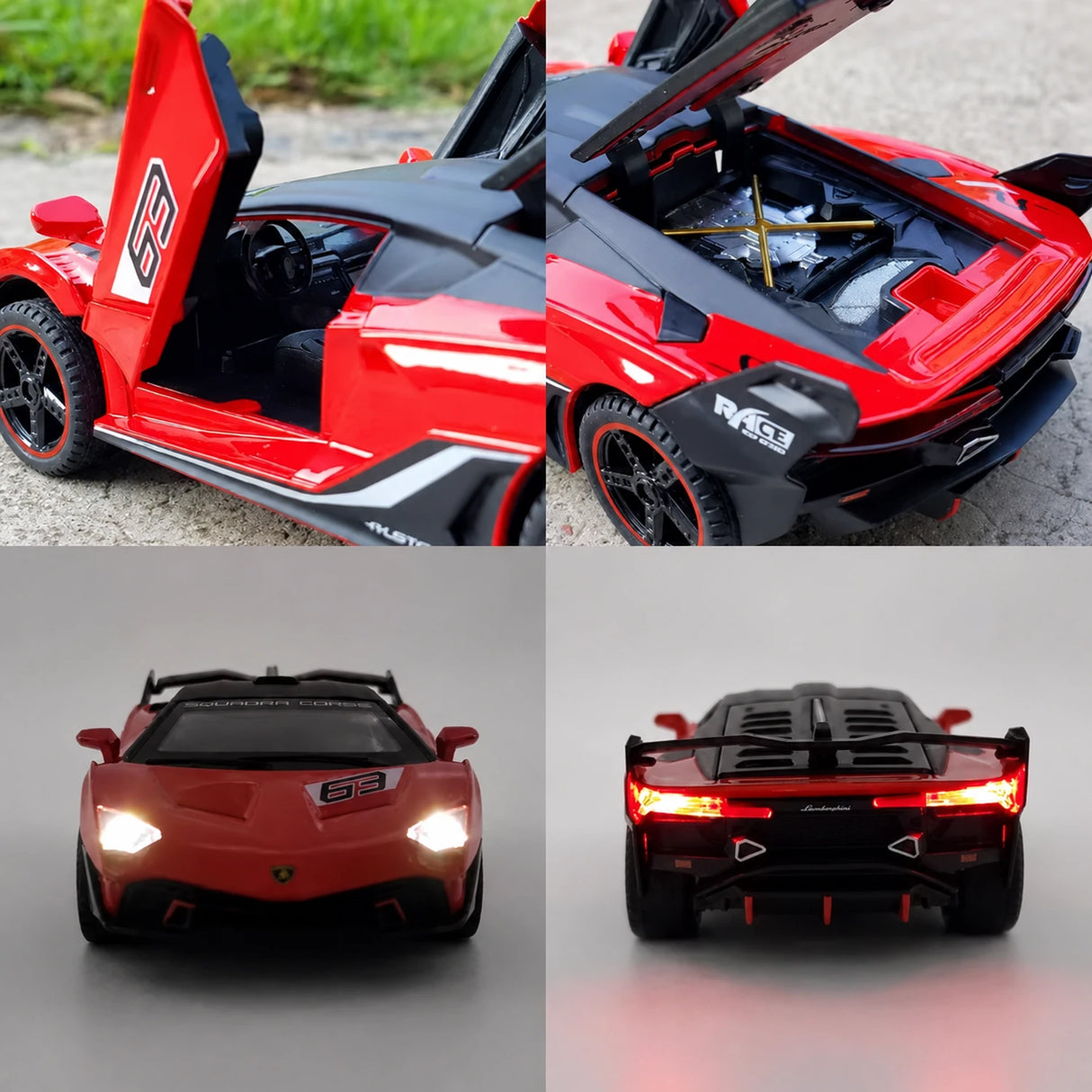 Lamborghini 2018 SC18 Alston Red 1:32 – Diecast Display Model Die-Cast