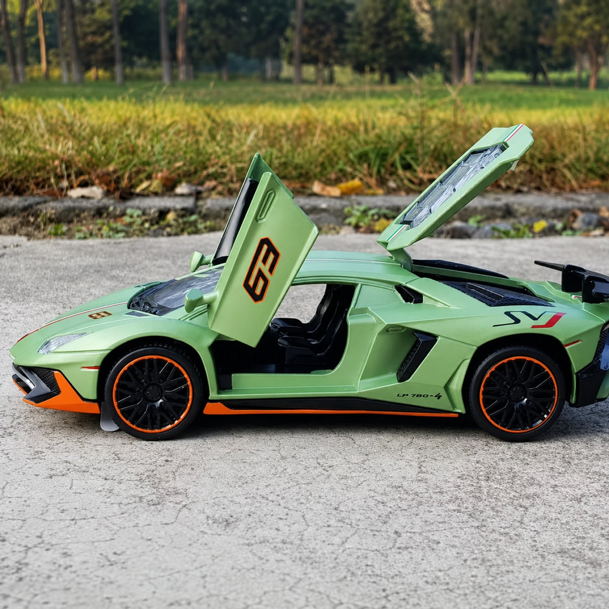 Lamborghini 2022 Aventador LP780-4 SVJ Green 1:32 – Diecast Display Model Die-Cast