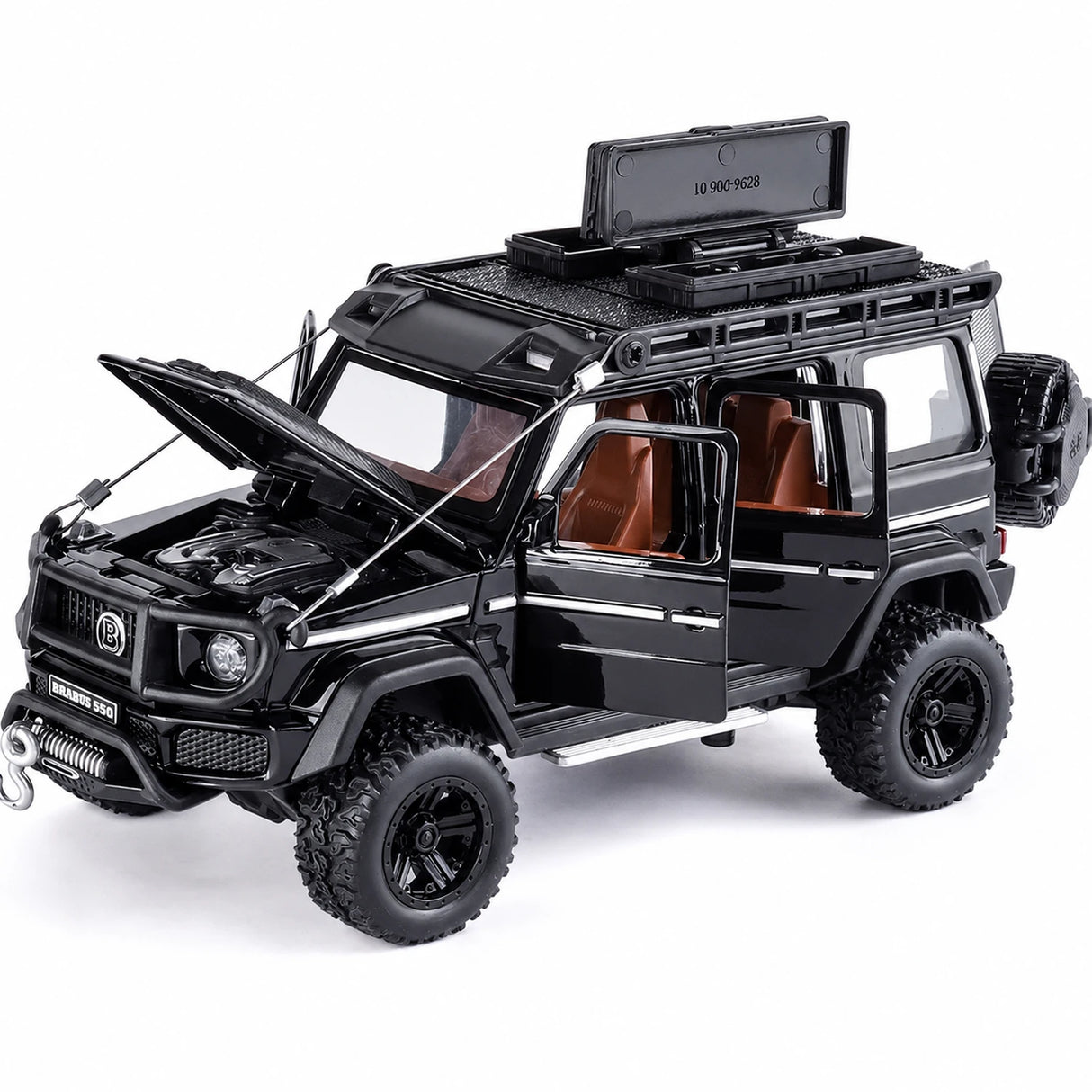 Mercedes-Brabus 2017 G550 4x4 Off-Road Black 1:32 – Diecast Display Model Die-Cast