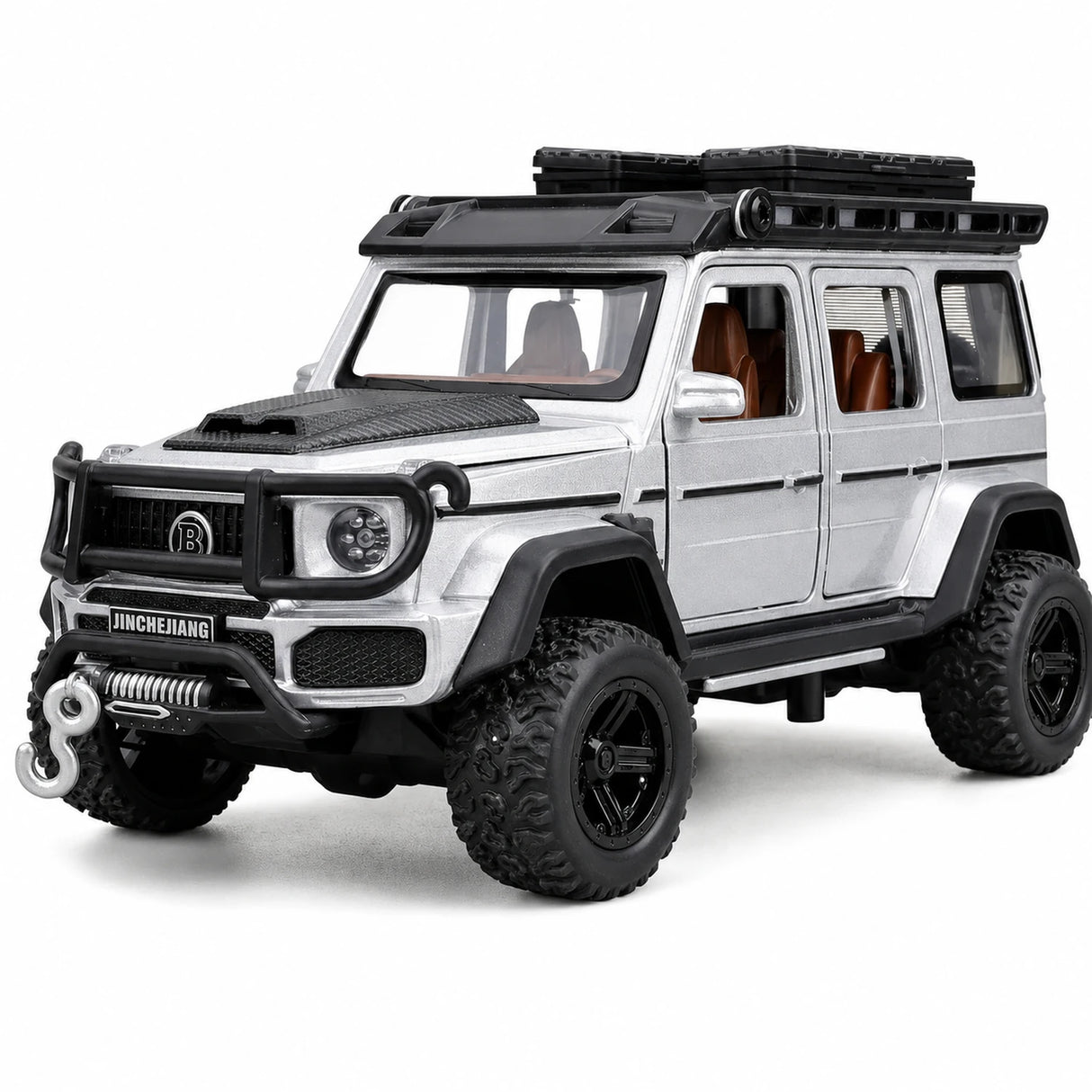 Mercedes-Brabus 2017 G550 4x4 Off-Road Silver 1:32 – Diecast Display Model Die-Cast
