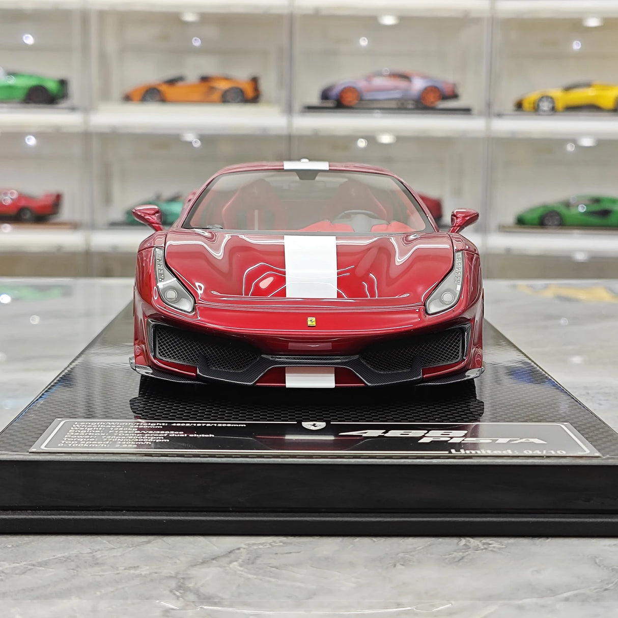 Dino Model Ferrari 2018 488 بيستا سبايدر ريد 1:18 – راتنج نموذجي قابل للجمع