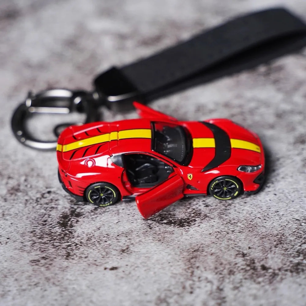Ferrari 812 Competizione Keychains 1:64 سيارة مصغرة Keychain