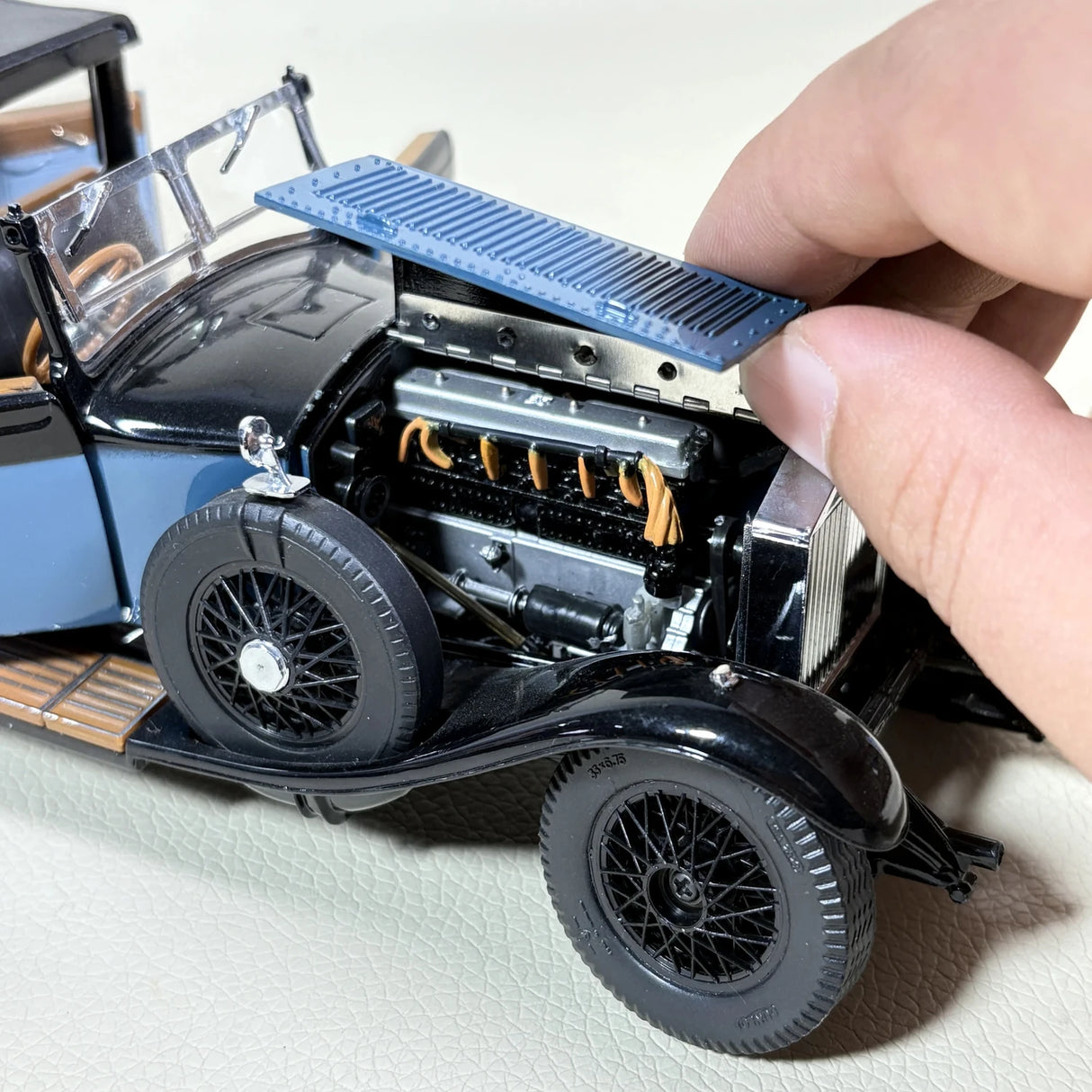 Franklin Rolls-Royce 1929 Phantom I Blue 1:24 – Kolekcjonarski model odlewany