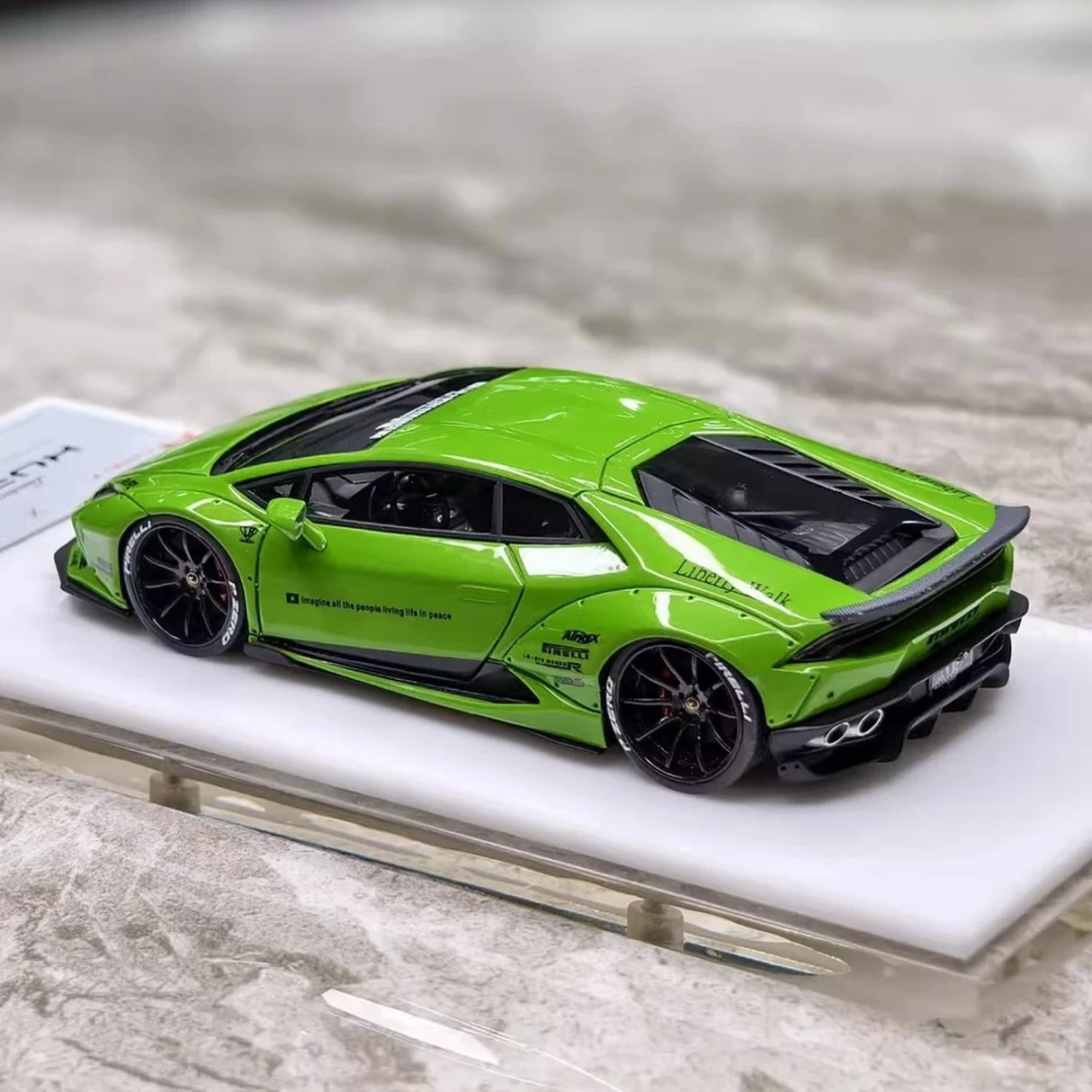 FuelMe Lamborghini 2015 Huracan LP610-4 Liberty Walk Green 1:43 – نموذج راتنج قابل للجمع