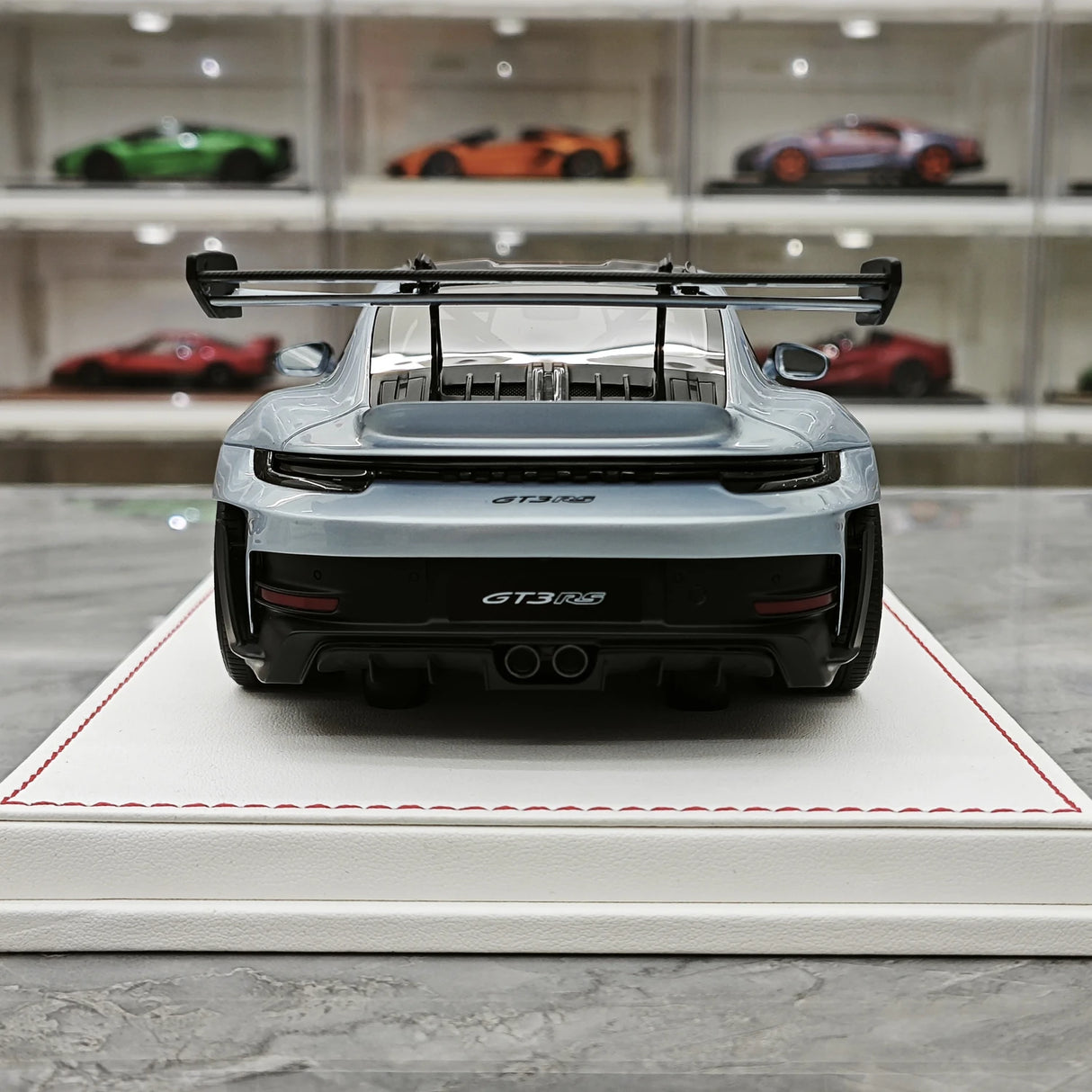 GH Modelo Porsche 2026 911 9920,2 GT3 RS Ice Blue 1:18 – Resina de Modelo de Resina de Coleção