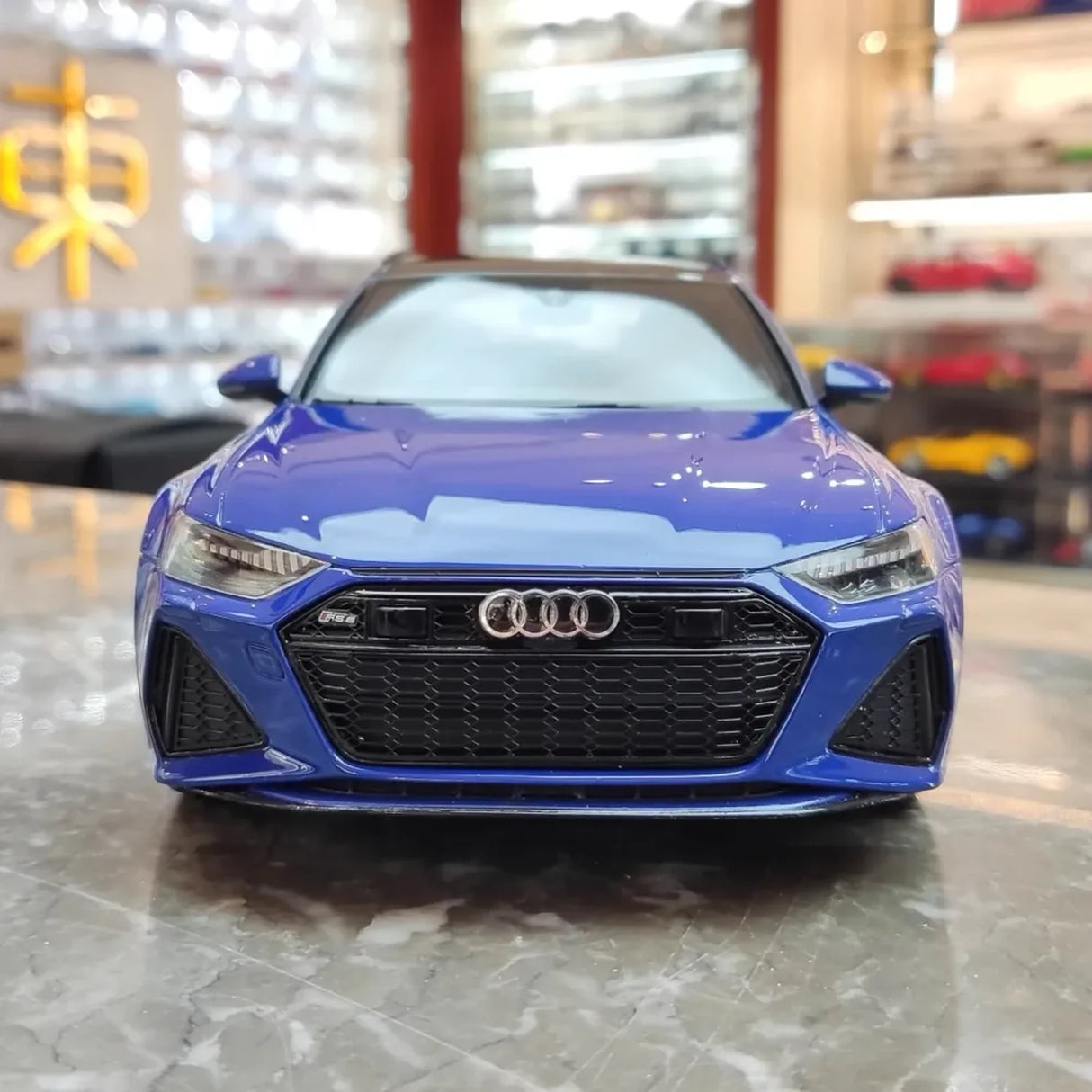 GT Spirit Audi 2021 RS6 Avant C8 Blue 1:18 – Collectible Resin Model Resin