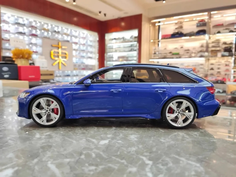 GT Spirit Audi 2021 RS6 Avant C8 Blue 1:18 – Collectible Resin Model Resin