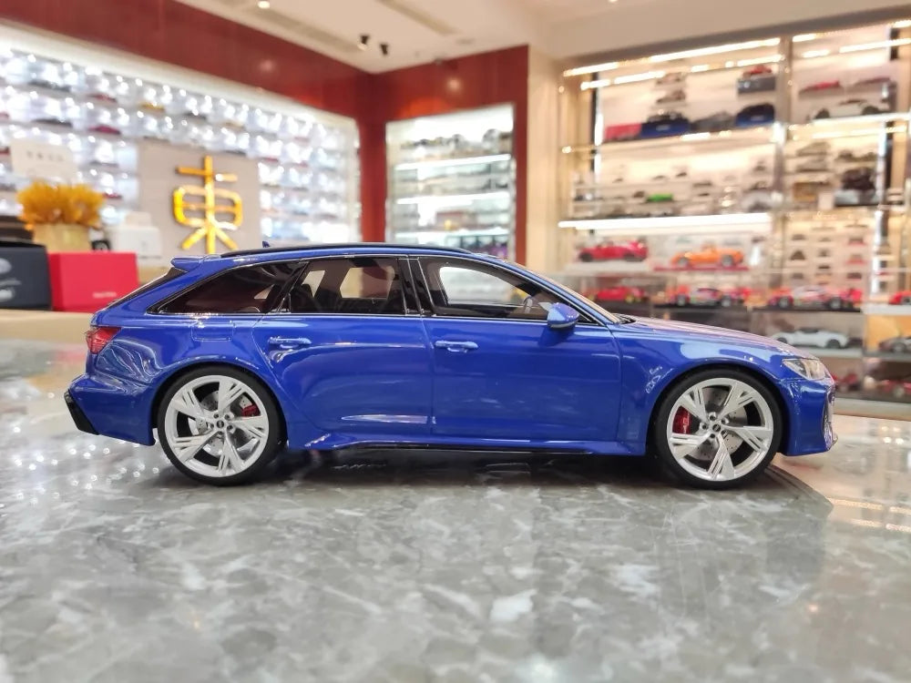 GT Spirit Audi 2021 RS6 Avant C8 Blue 1:18 – Collectible Resin Model Resin