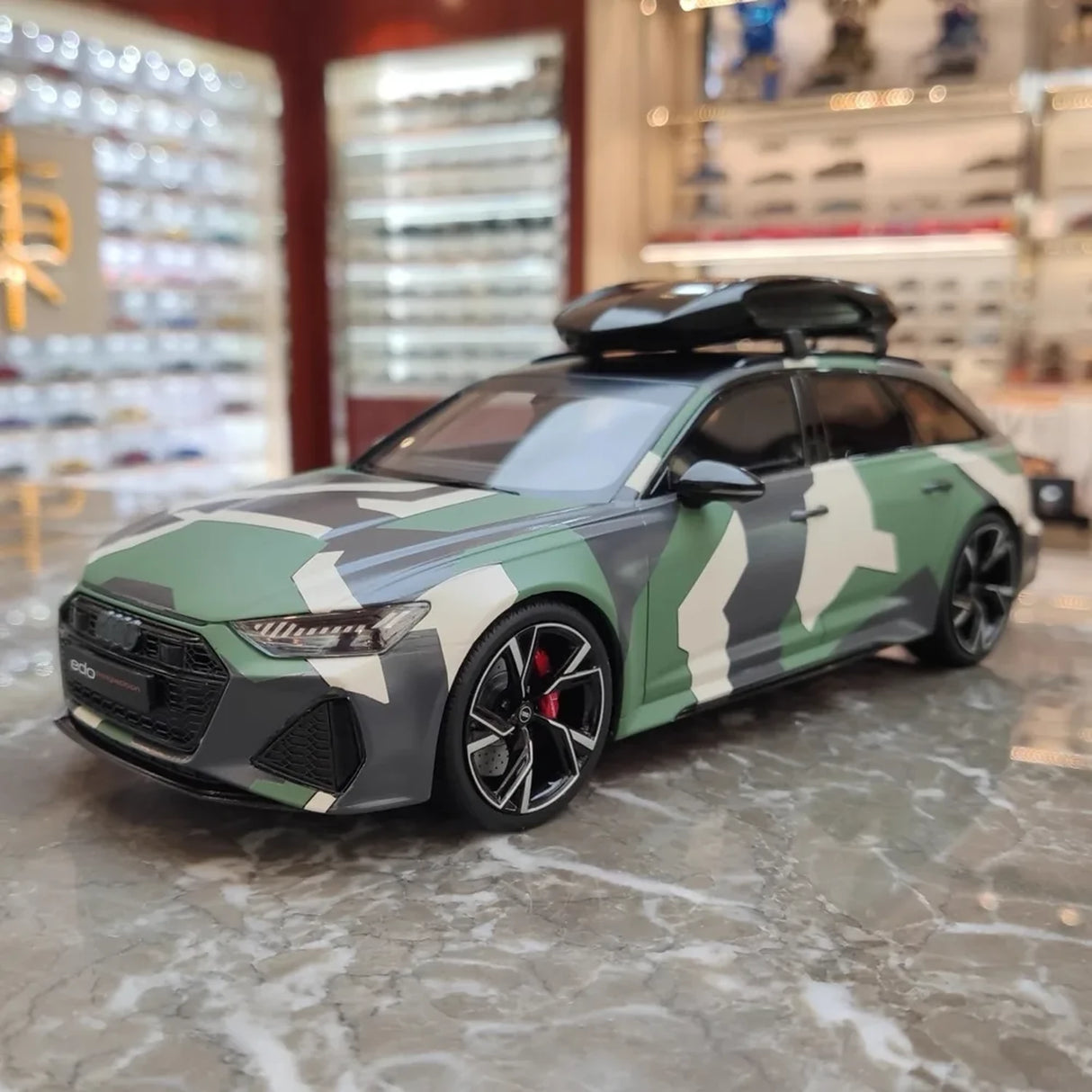 GT Spirit Audi 2020 RS6 Avant C8 Edo Competition 1:18 – Resina de Modelo de Resina de Coleção