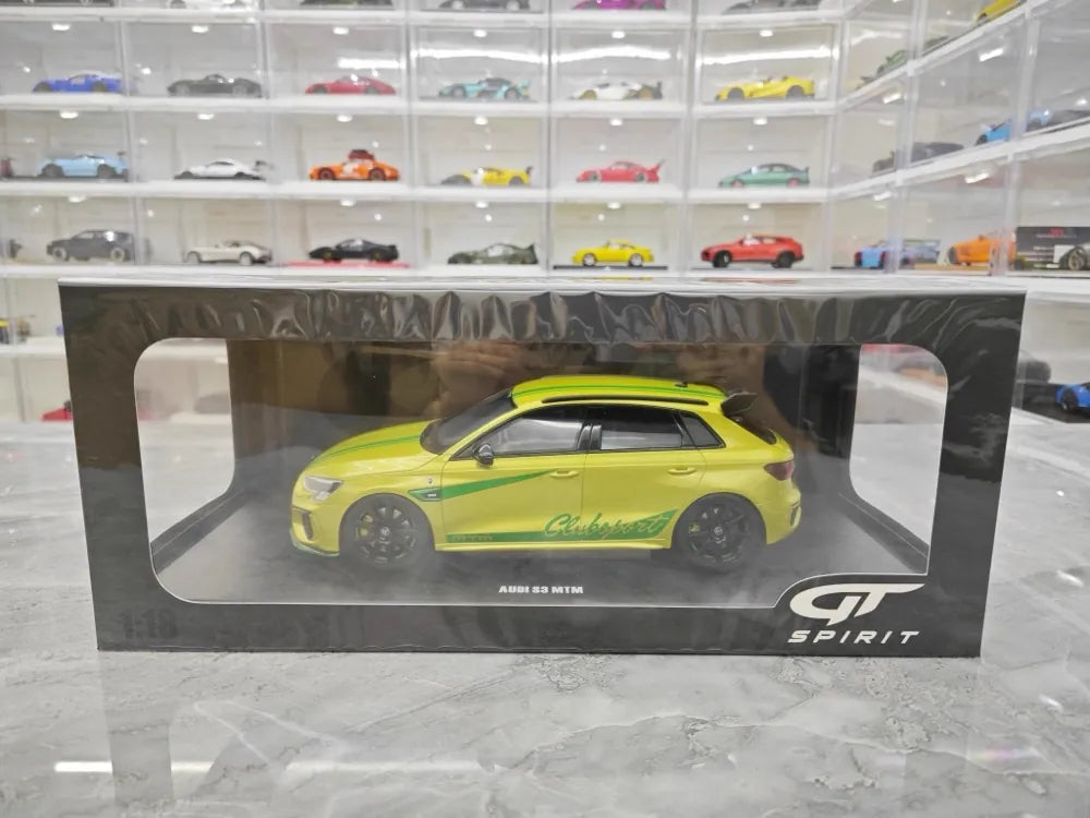 GT Spirit Audi 2022 S3 MTM Yellow 1:18 – Collectible Resin Model Resin