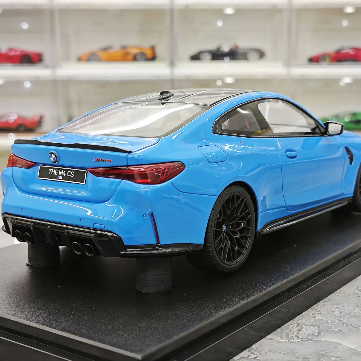 GT Spirit BMW 2024 M4 CS Riviera Blue 1:18 – Modello in resina collezionabile