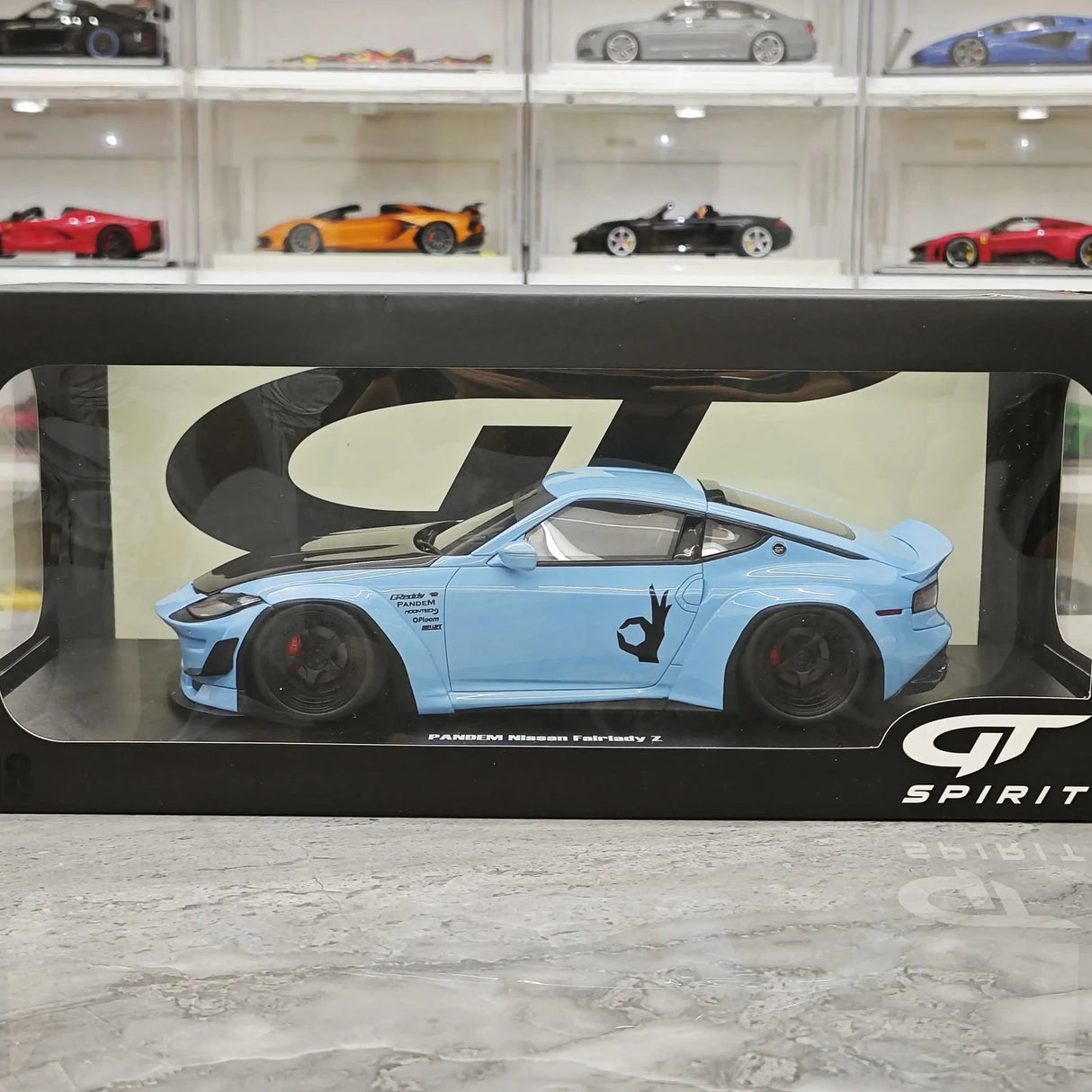 GT Spirit Nissan 2023 Z PANDEM Fairlady Z Blue 1:18 – Modello in resina collezionabile