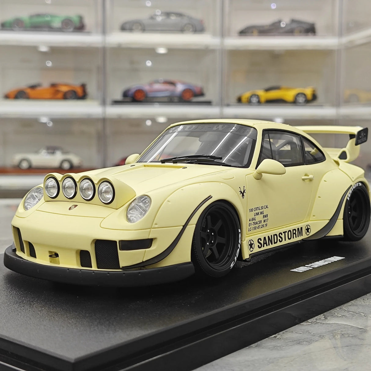 GT Spirit Porsche 2023 911 RWB Sandstorm Beige 1:18 – Collectible Resin Model Resin