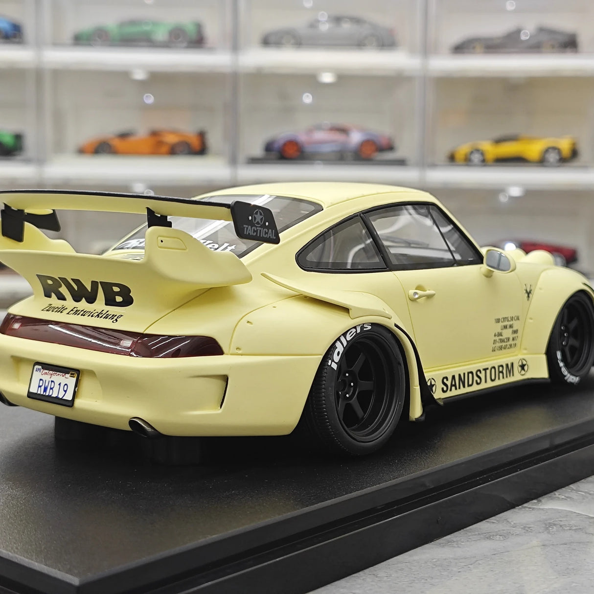 GT Spirit Porsche 2023 911 RWB Sandstorm Beige 1:18 – Collectible Resin Model Resin