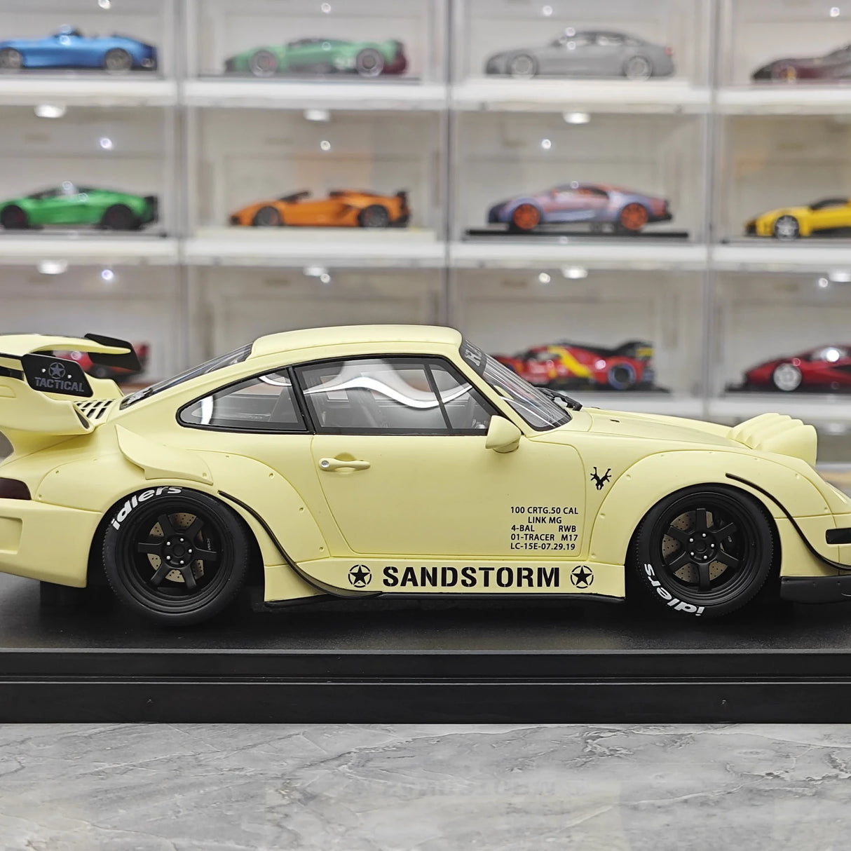 GT Spirit Porsche 2023 911 RWB Sandstorm Beige 1:18 – Collectible Resin Model Resin