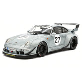 1:18 Porsche 2024 911 993 RWB Yuiitsumuni Silver Metallic #27 model car by GT Spirit - view 16