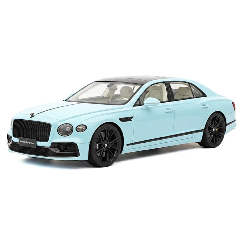 Henson & Heaven Bentley 2024 Flying Spur Sky Blue 1:18 – Resina de Modelo de Resina de Colección