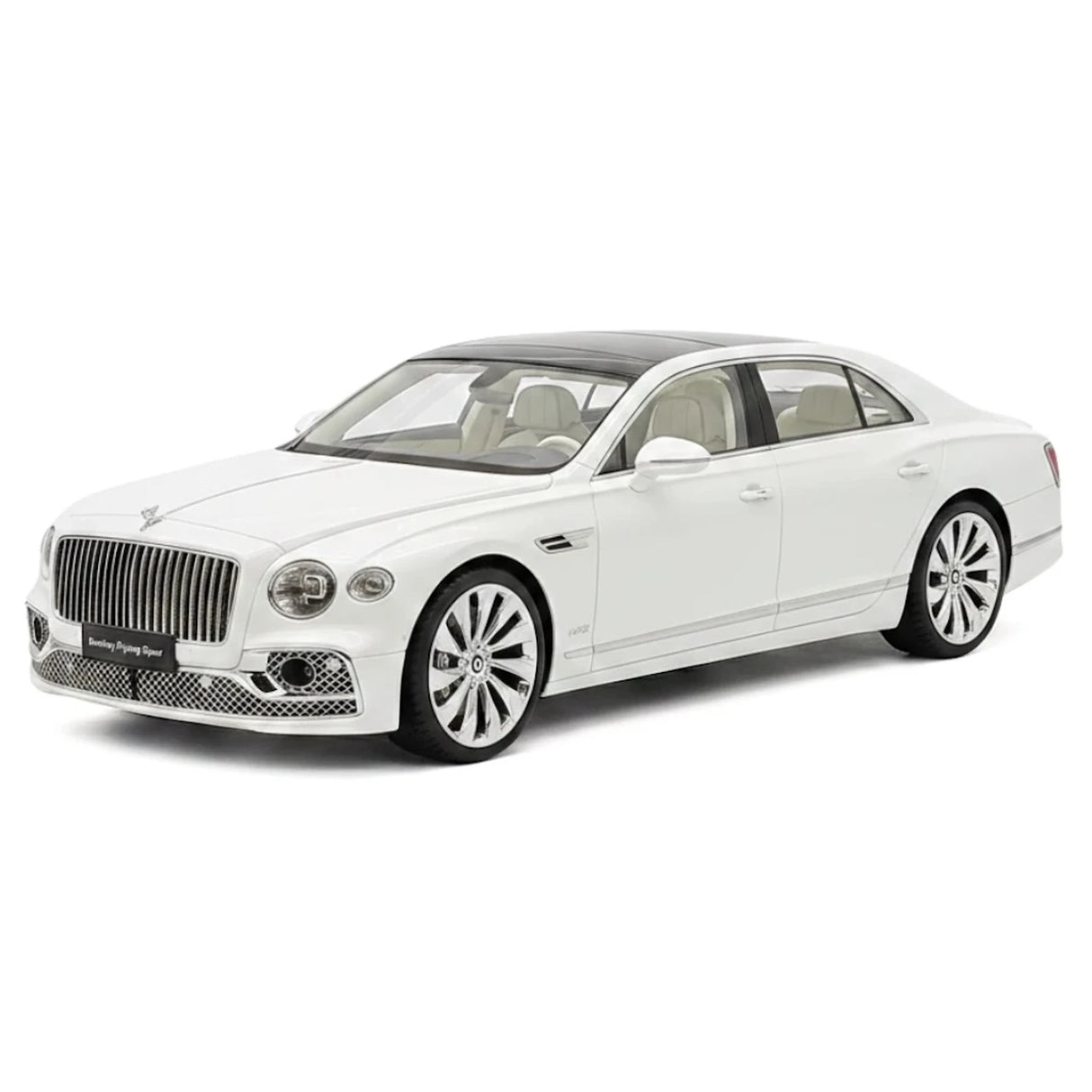 Henson & Heaven Bentley 2024 Flying Spur White 1:18 – Resina de Colección para Modelos de Resina