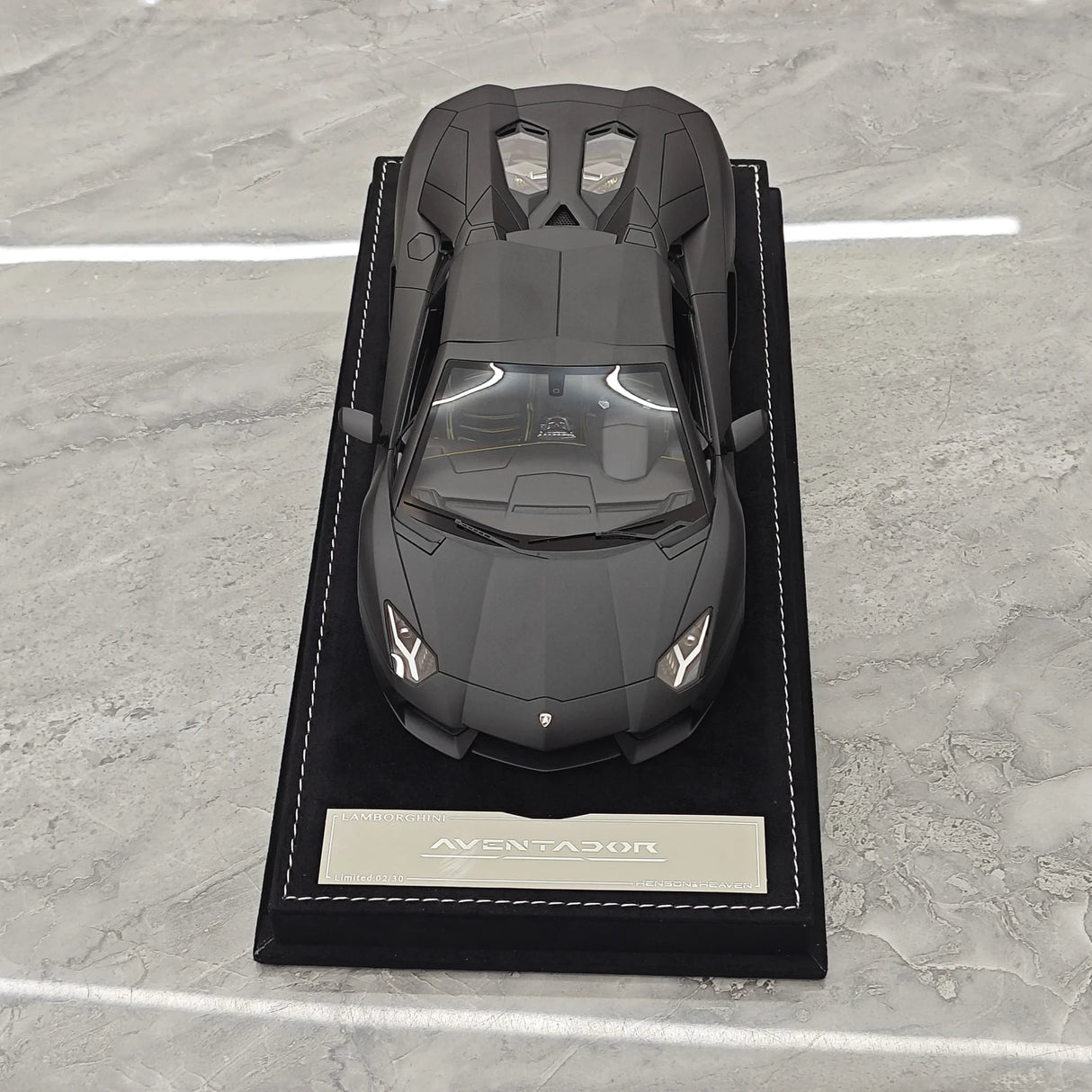 Henson & Heaven Lamborghini 2013 Aventador LP700-4 Roadster Matte Black 1:18 – keräilyhartsimalli