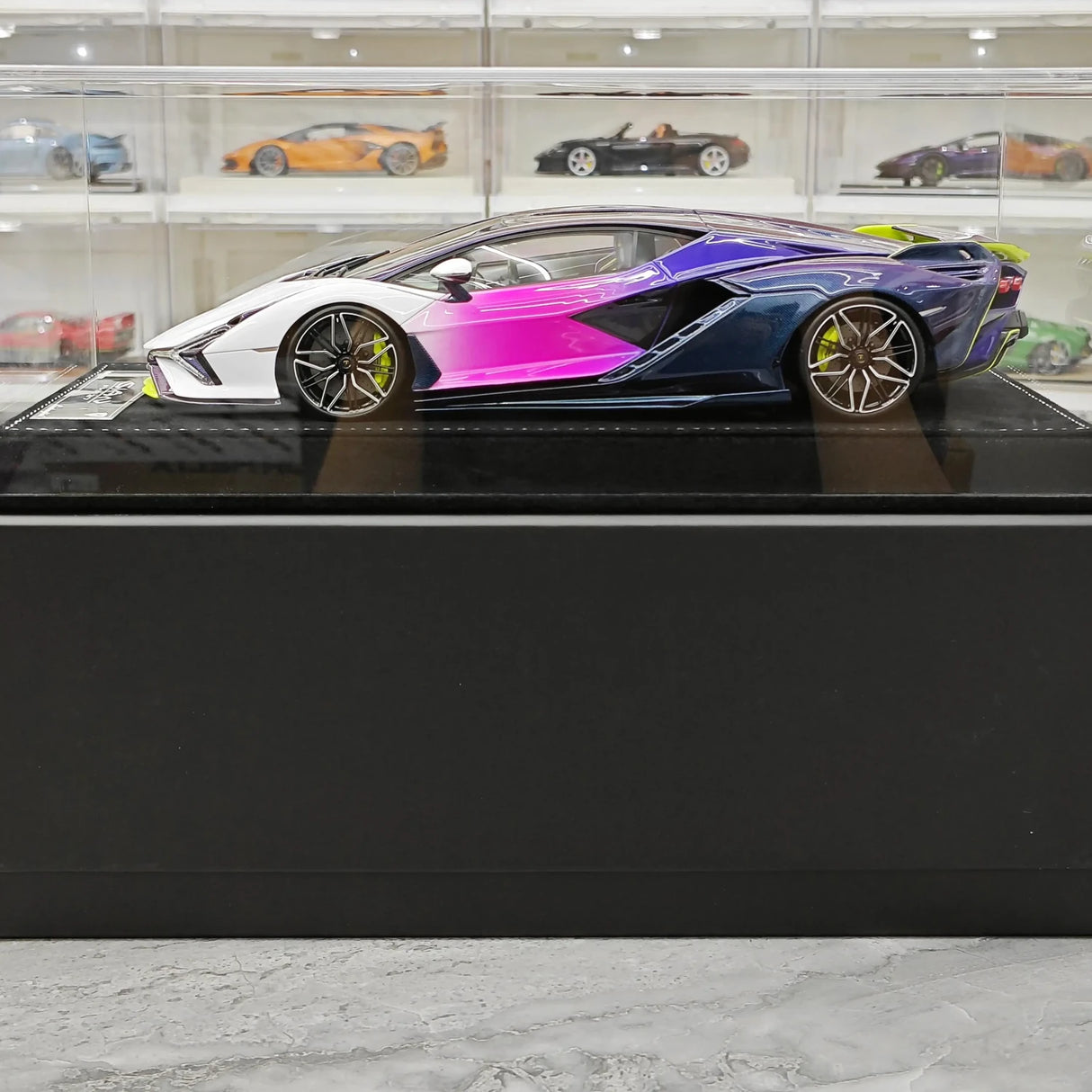Henson & Heaven Lamborghini 2019 Sian FKP 37 Bianco Canopus Gradient 1:18 – Resina modello in resina collezionabile