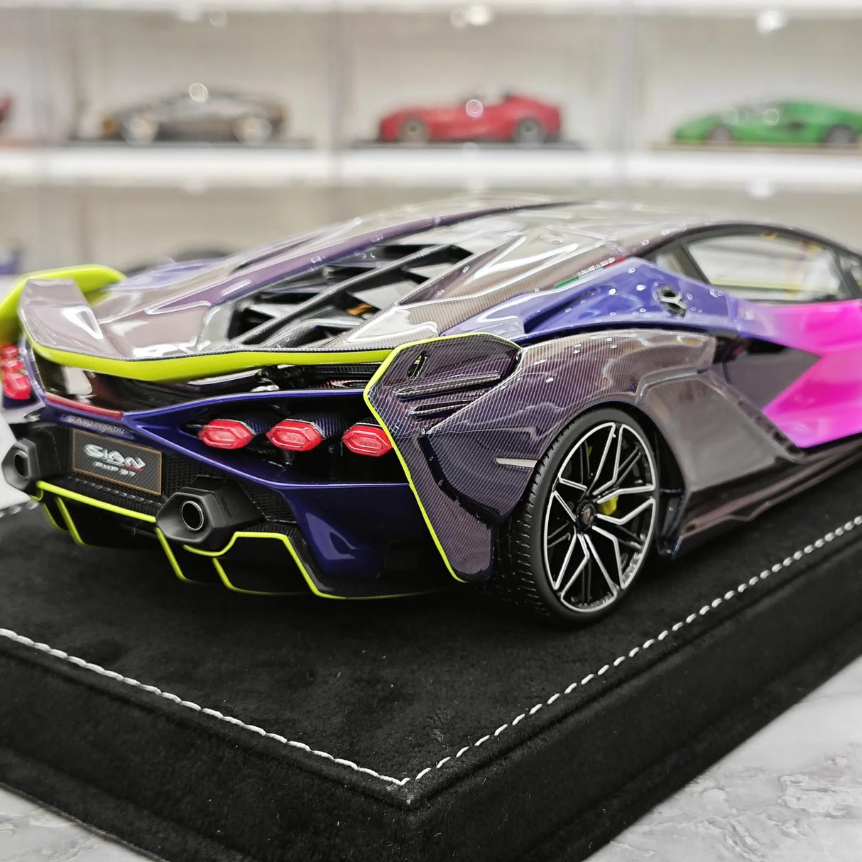Henson & Heaven Lamborghini 2019 Sian FKP 37 Bianco Canopus Gradient 1:18 – Resina modello in resina collezionabile