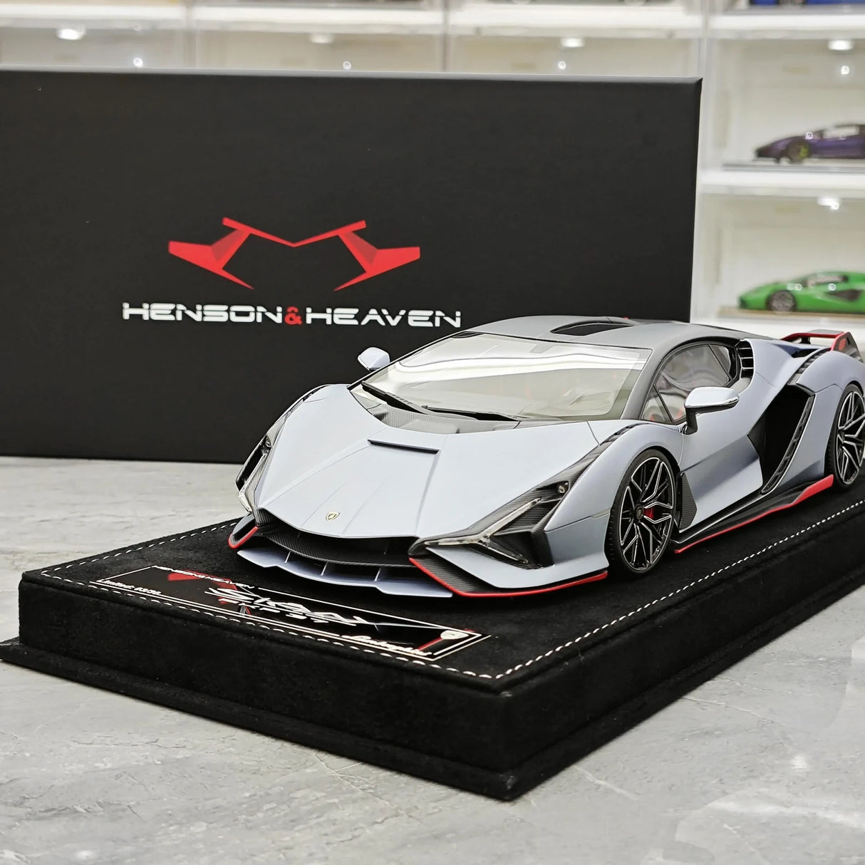 Henson & Heaven Lamborghini 2019 Sian FKP 37 Grigio Telesto 1:18 – Modello in resina collezionabile