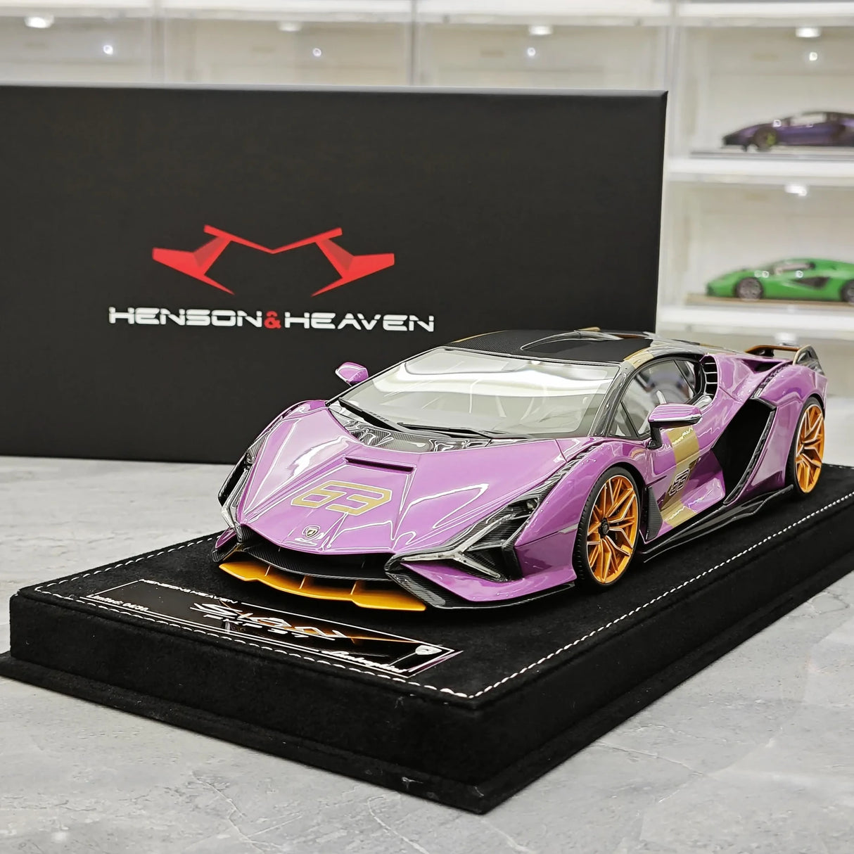 Henson & Heaven Lamborghini 2019 Sian FKP 37 Viola Pasifae 1:18 – Resina modello in resina collezionabile