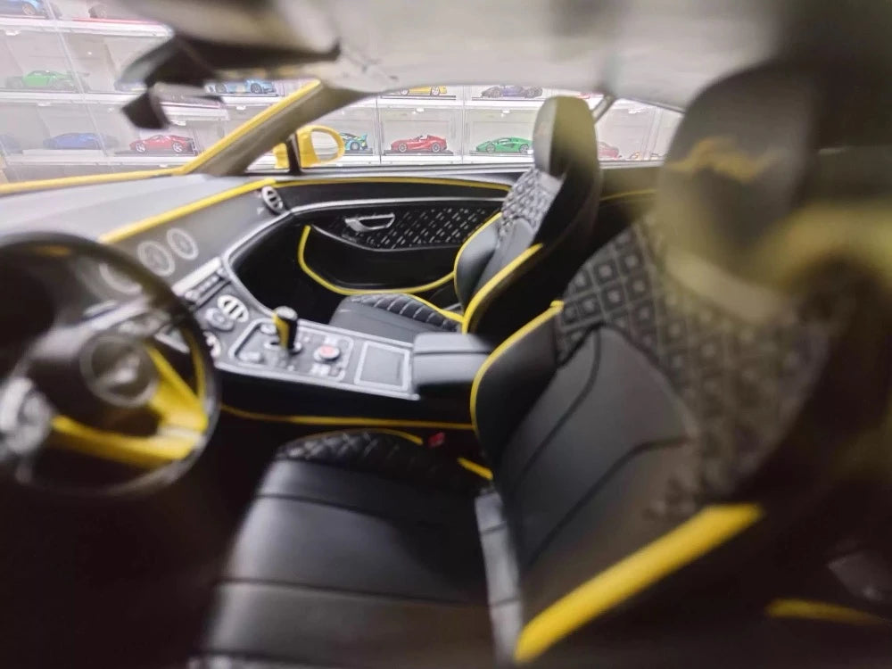 Henson & Heaven Bentley 2025 Continental GT Speed Yellow 1:18 – kolekcjonerski model żywicy