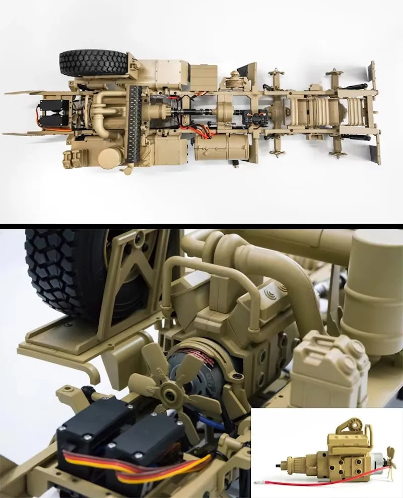 1:12 Schaal High-Imitation U.S. Military Truck 8x8 RC Car RC Car