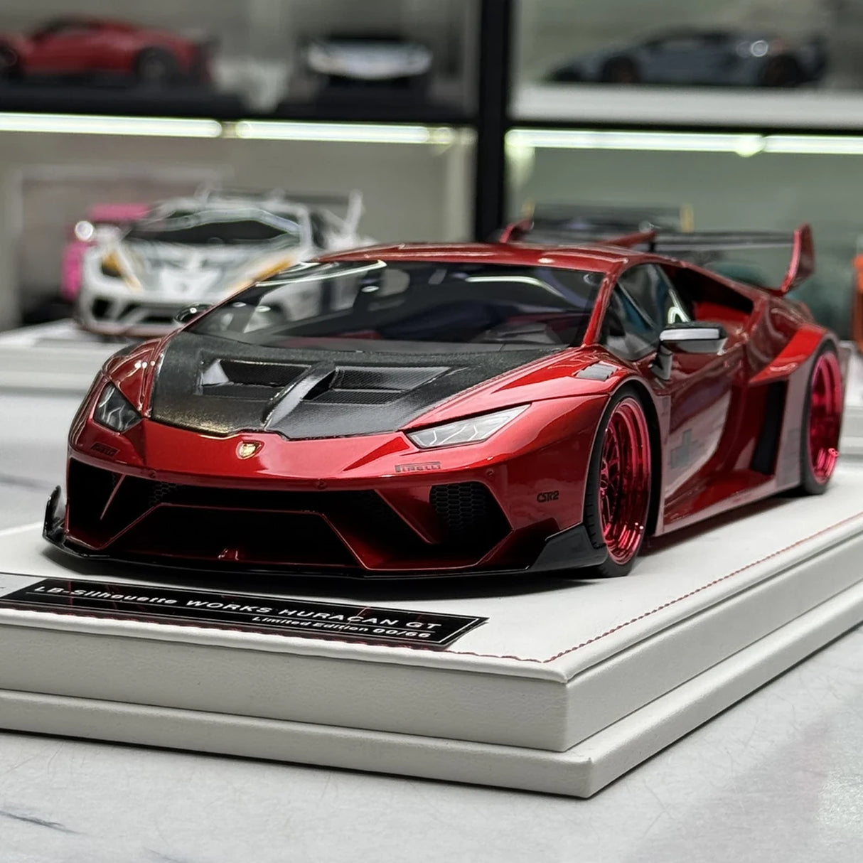 IVY Lamborghini 2014 Huracan LP610-4 LB-Works Red 1:18 – Collectible Resin Model Resin