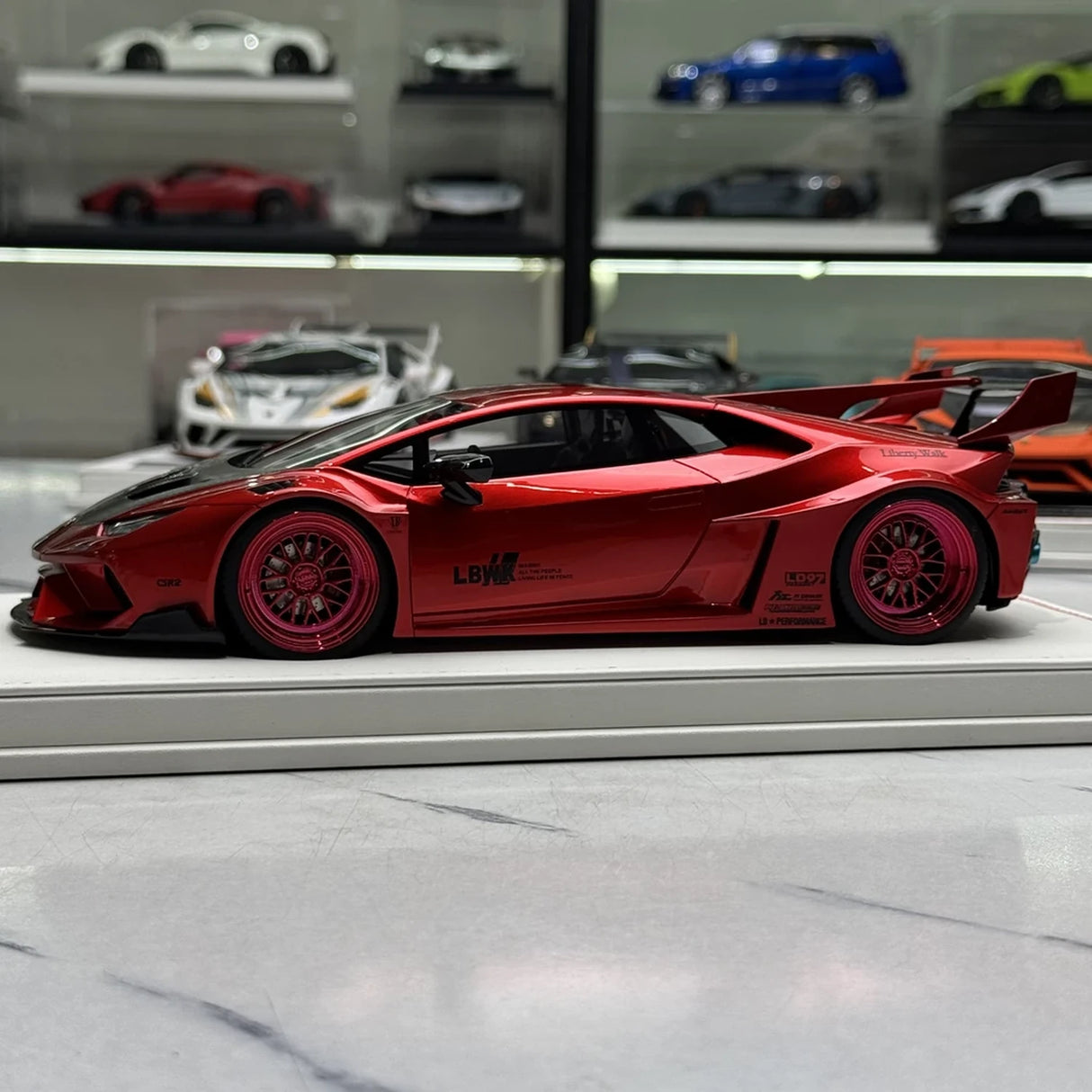 IVY Lamborghini 2014 Huracan LP610-4 LB-Works Red 1:18 – Collectible Resin Model Resin