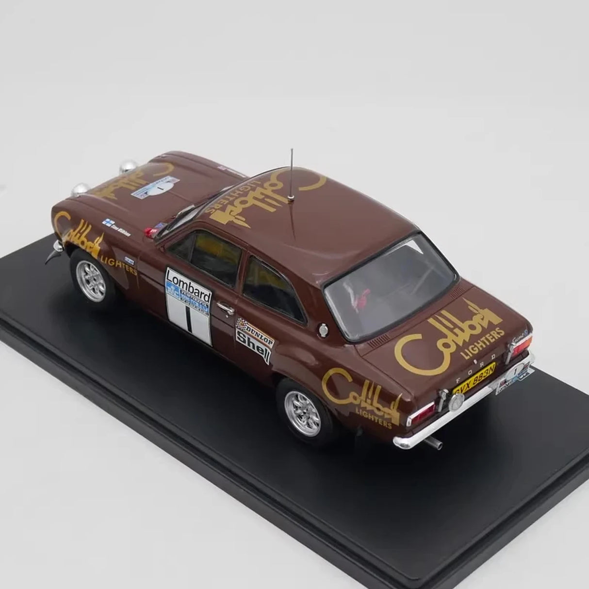 Ford 1974 Escort RS 1600 MKI Winner Lombard RAC Rally #1 1:24 نموذج معدني مصبوب لهواة الجمع من IXO - الصورة 4