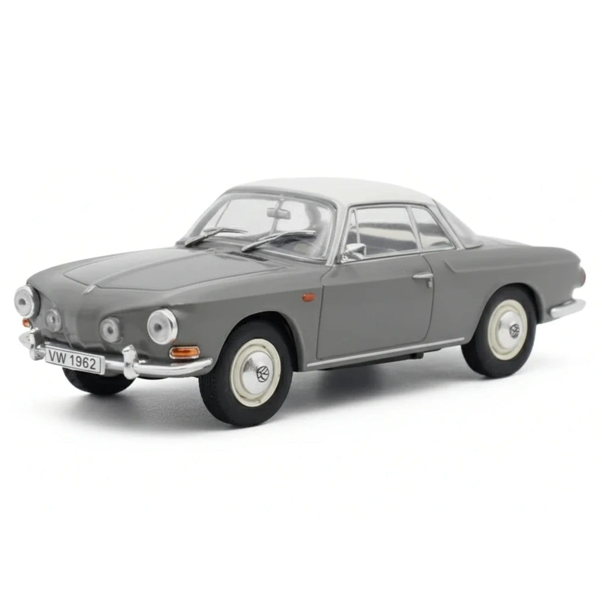 IXO Volkswagen 1962 Typ 34 Karmann Ghia 1500 Gray 1:43 – Collectible Diecast Model Die-Cast