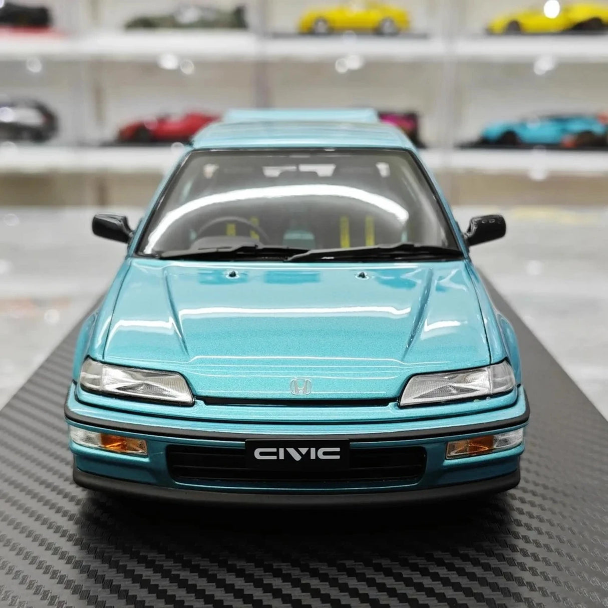 Ignition Honda 1987 Civic EF SiR Blue 1:18 – Collectible Resin Model Resin
