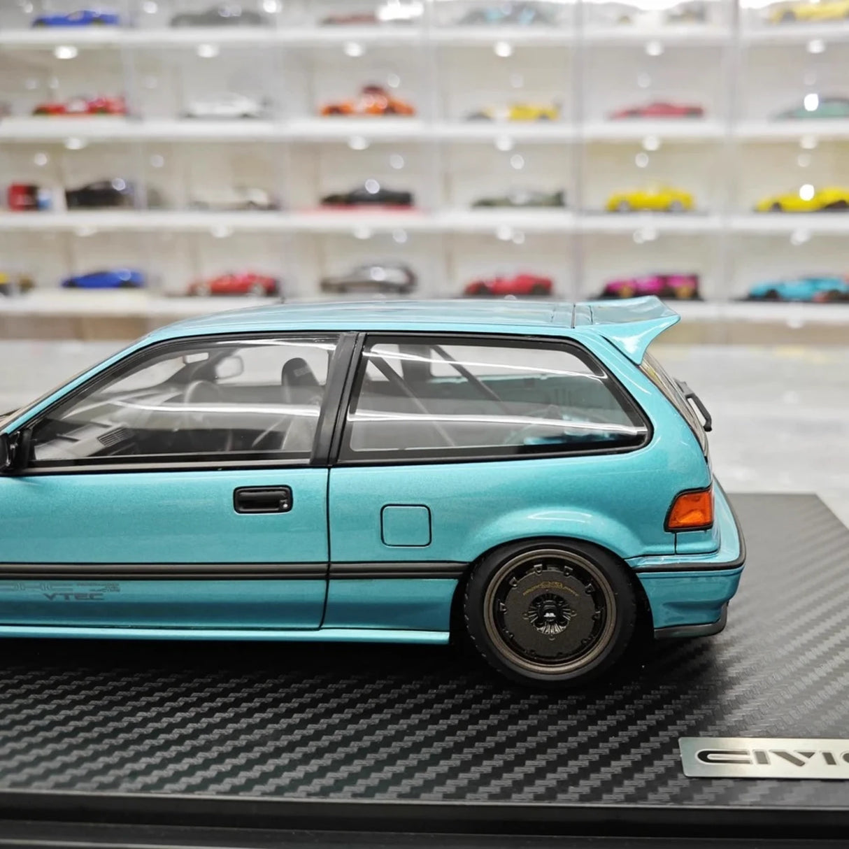 Ignition Honda 1987 Civic EF SiR Blue 1:18 – Collectible Resin Model Resin